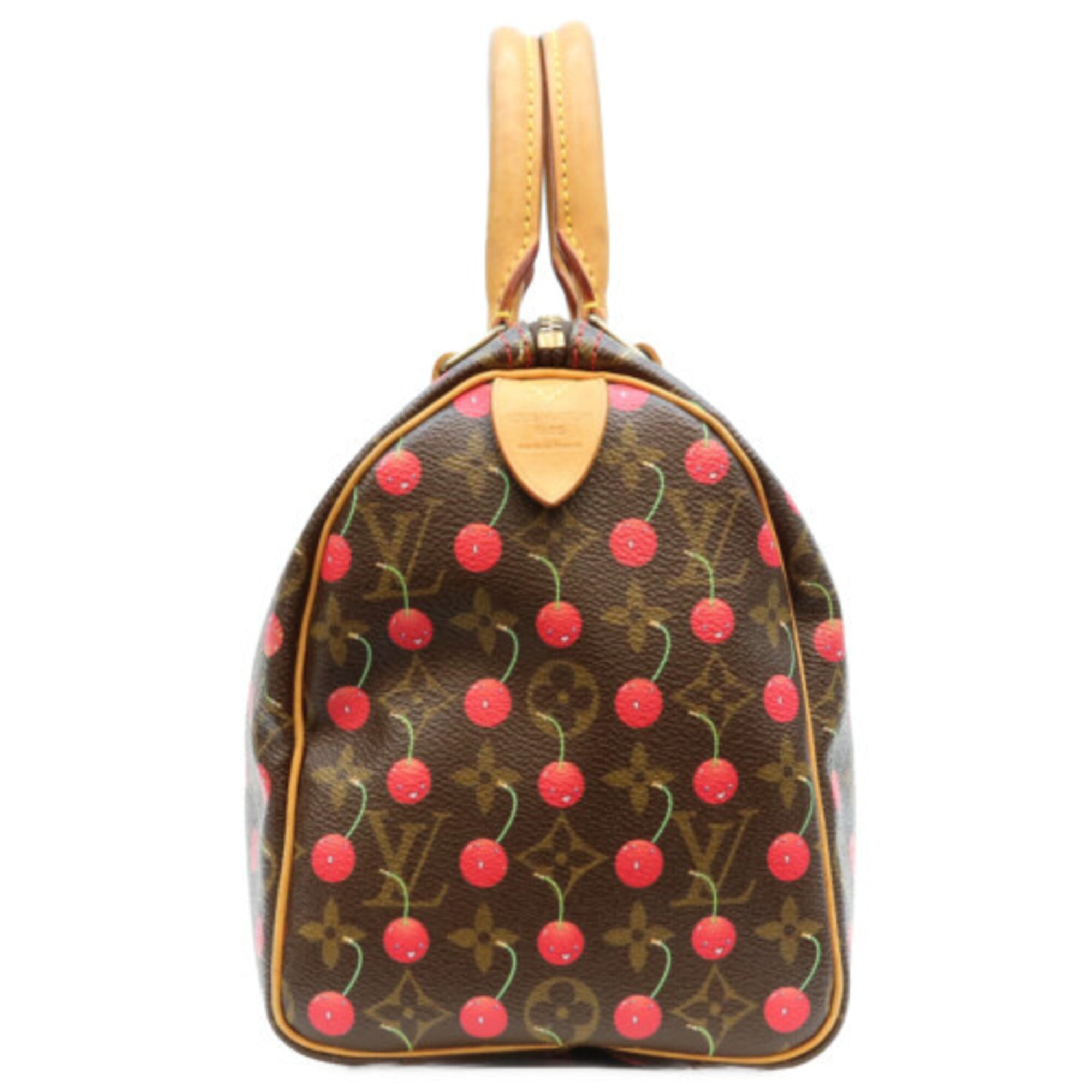 Louis Vuitton Brown Monogram Cherry Blossom Handbag (Pre-Owned)