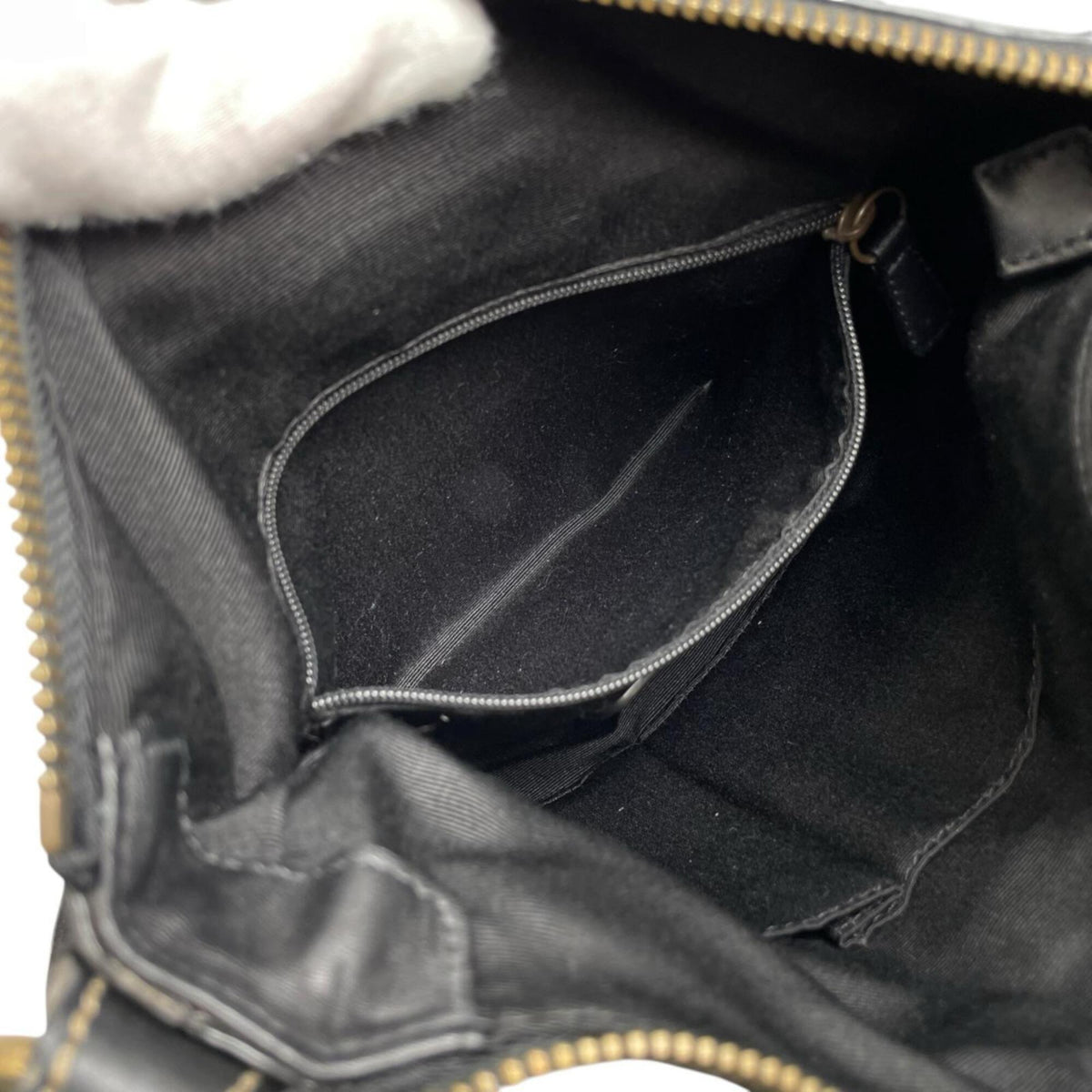 Coach Black Canvas Leather Shoulder Bag (Pre-Owned)