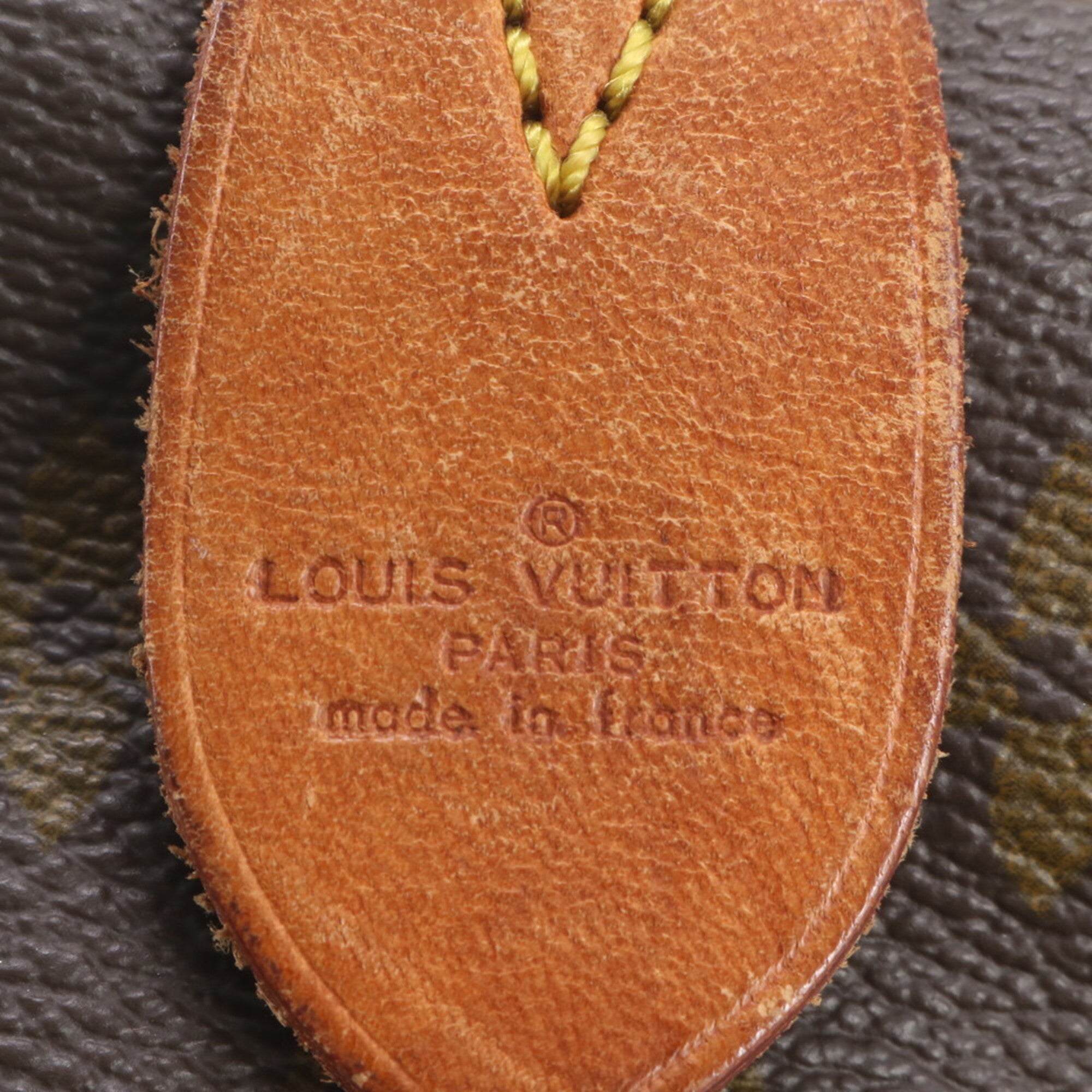 Louis Vuitton Brown Leather Coated Canvas Boston Bag Tote Bag (Pre-Owned)