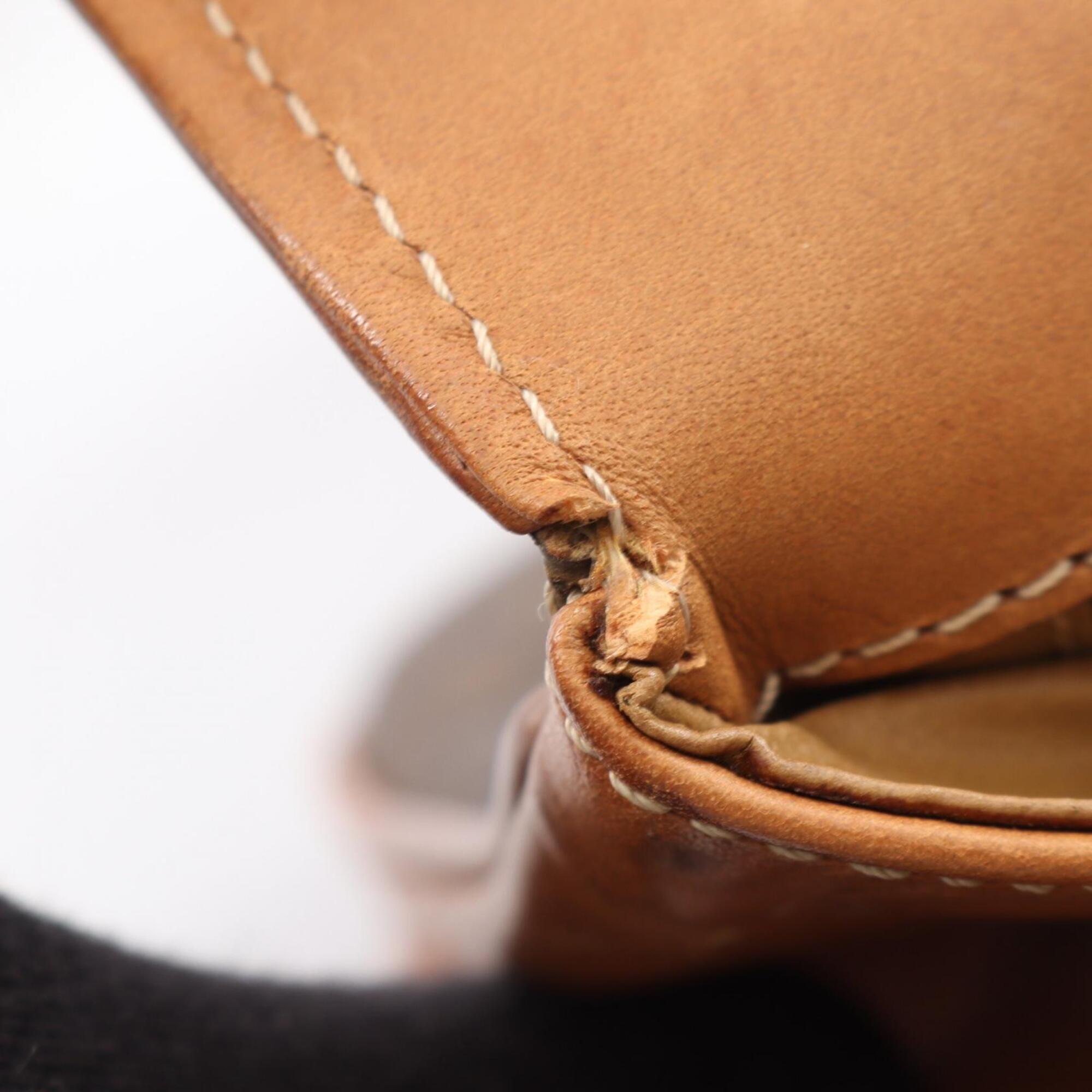 Celine Brown Coated Canvas Leather Handbag Shoulder Bag (Pre-Owned)