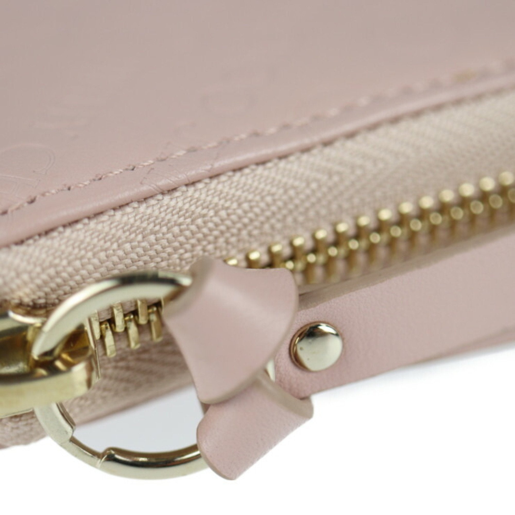 Jimmy Choo Pink Embossed Long Wallet (Bi-Fold) (Pre-Owned)