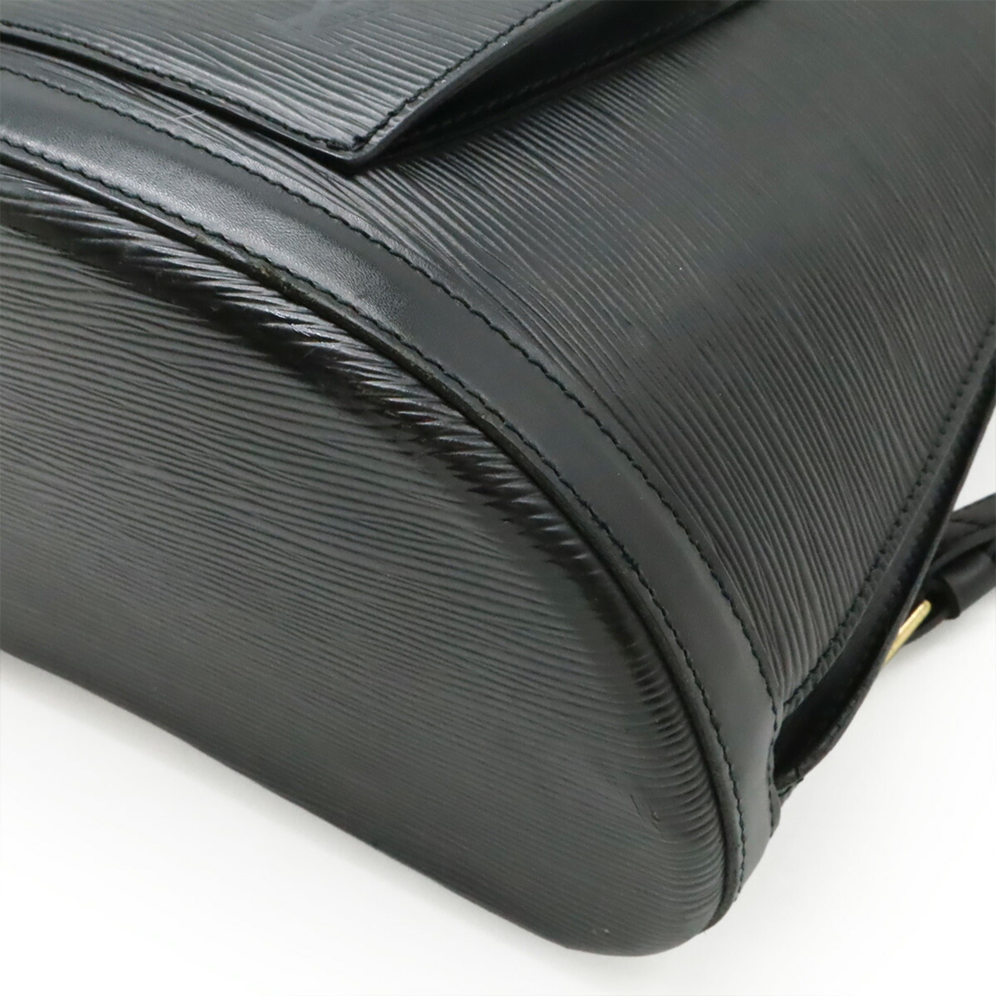 Louis Vuitton Black Noir Epi Leather Backpack Shoulder Bag (Pre-Owned)