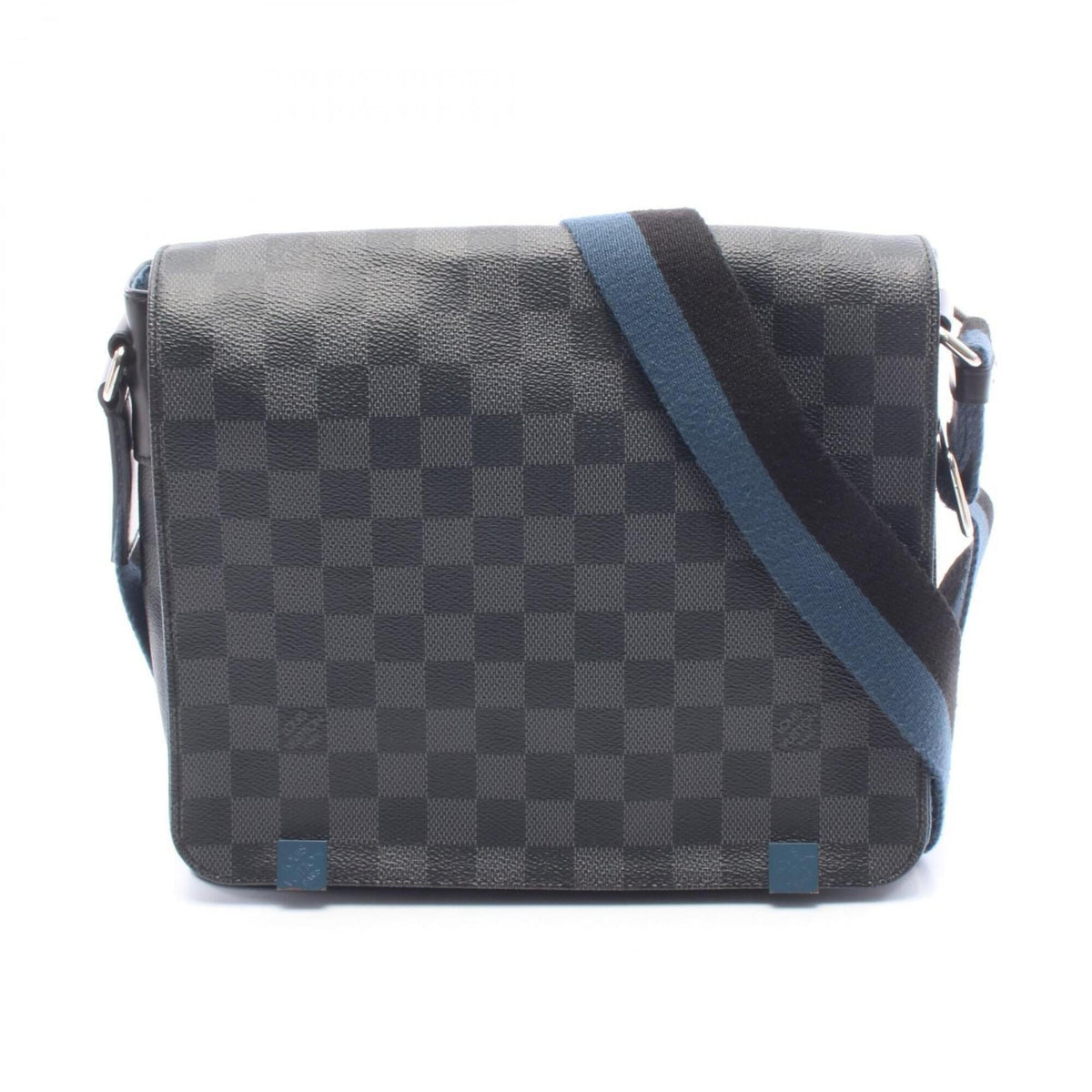 Louis Vuitton Black Damier Graphite Coated Canvas Leather Shoulder Bag (Pre-Owned)