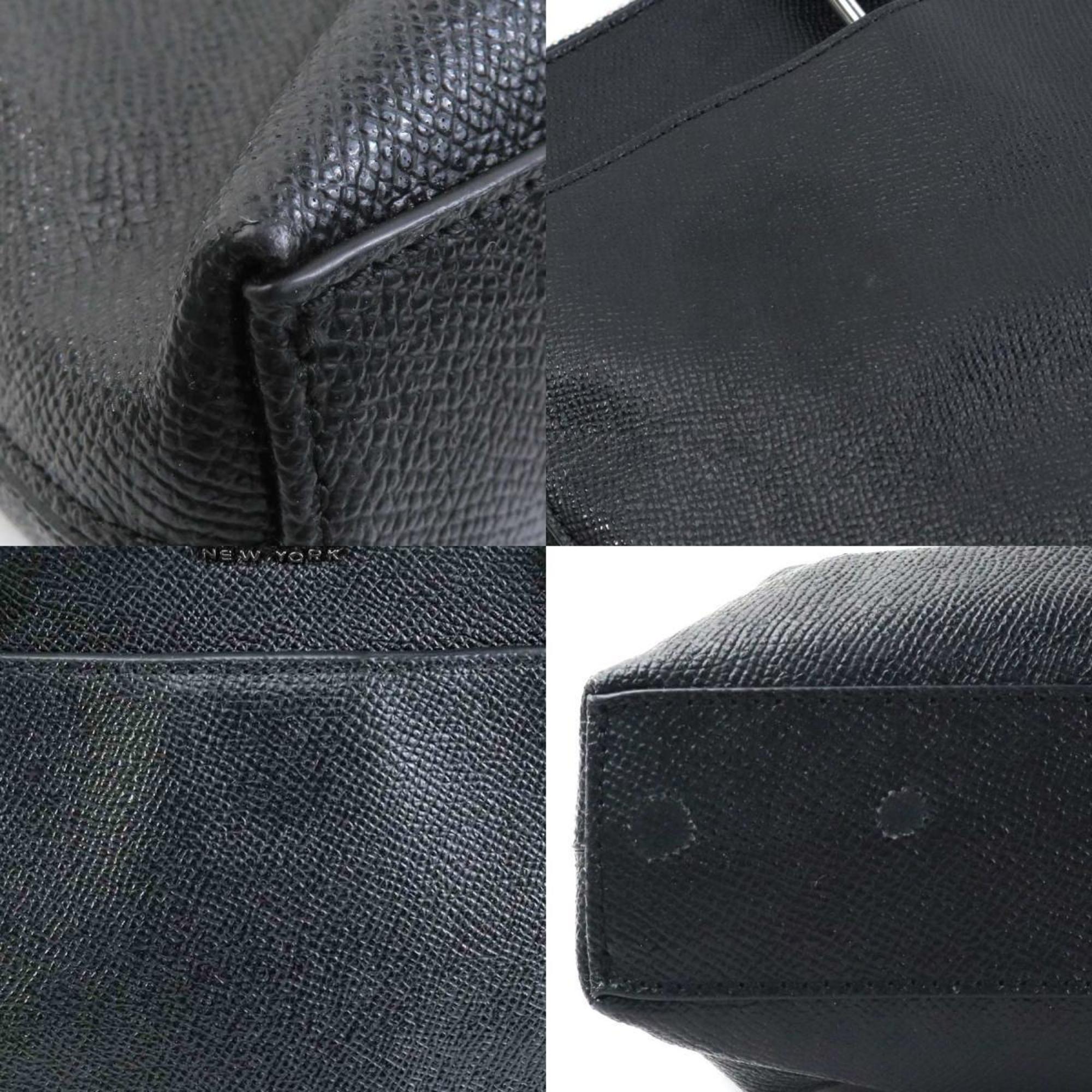 Coach Black Leather Handbag Shoulder Bag (Pre-Owned)