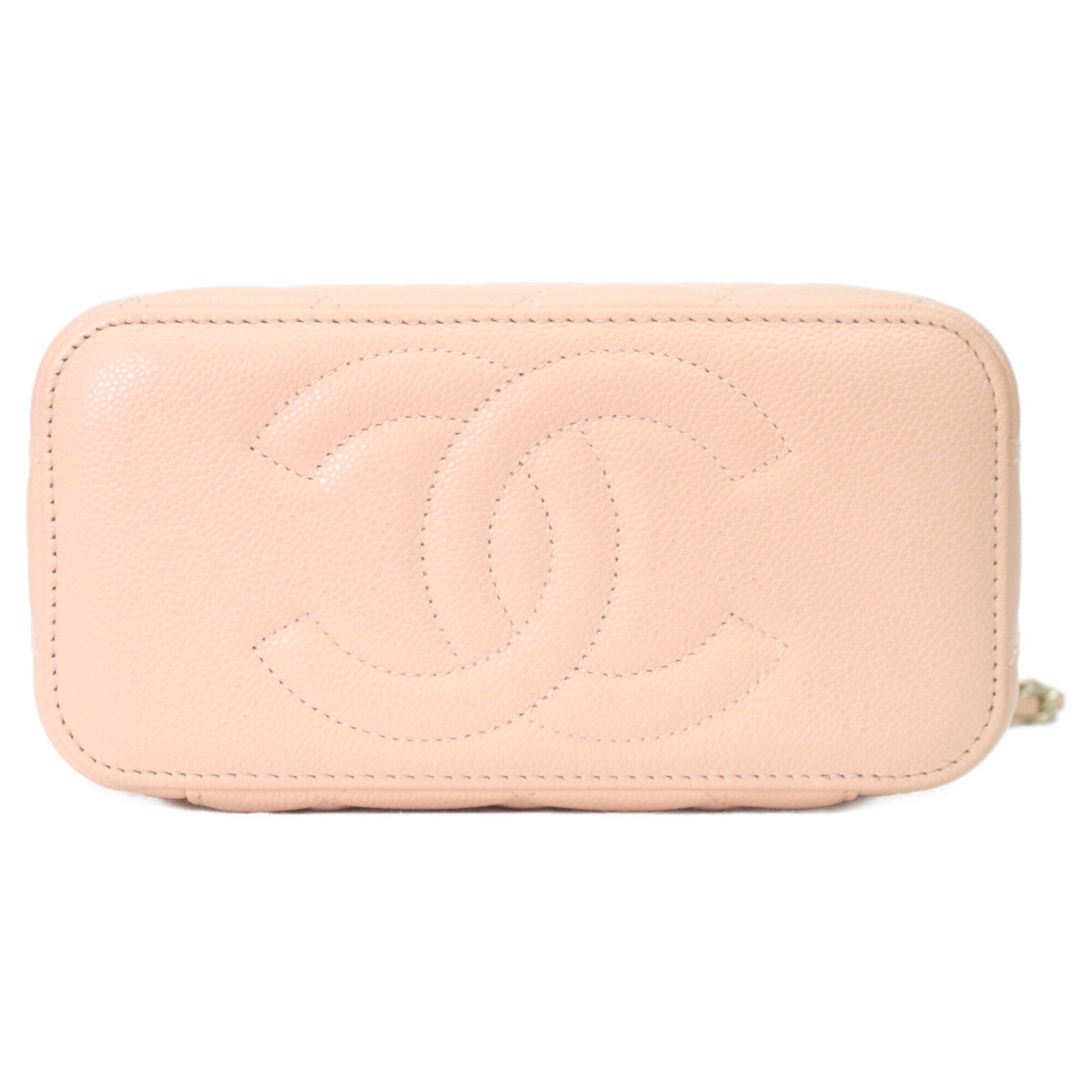 Chanel Pink Grained Calfskin Shoulder Bag (Pre-Owned)