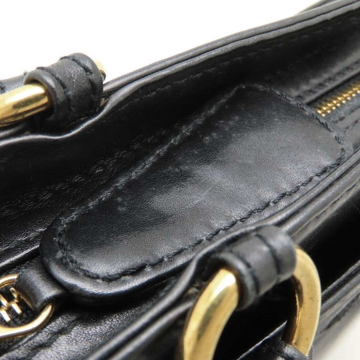Chanel Black Leather Handbag Tote Bag (Pre-Owned)