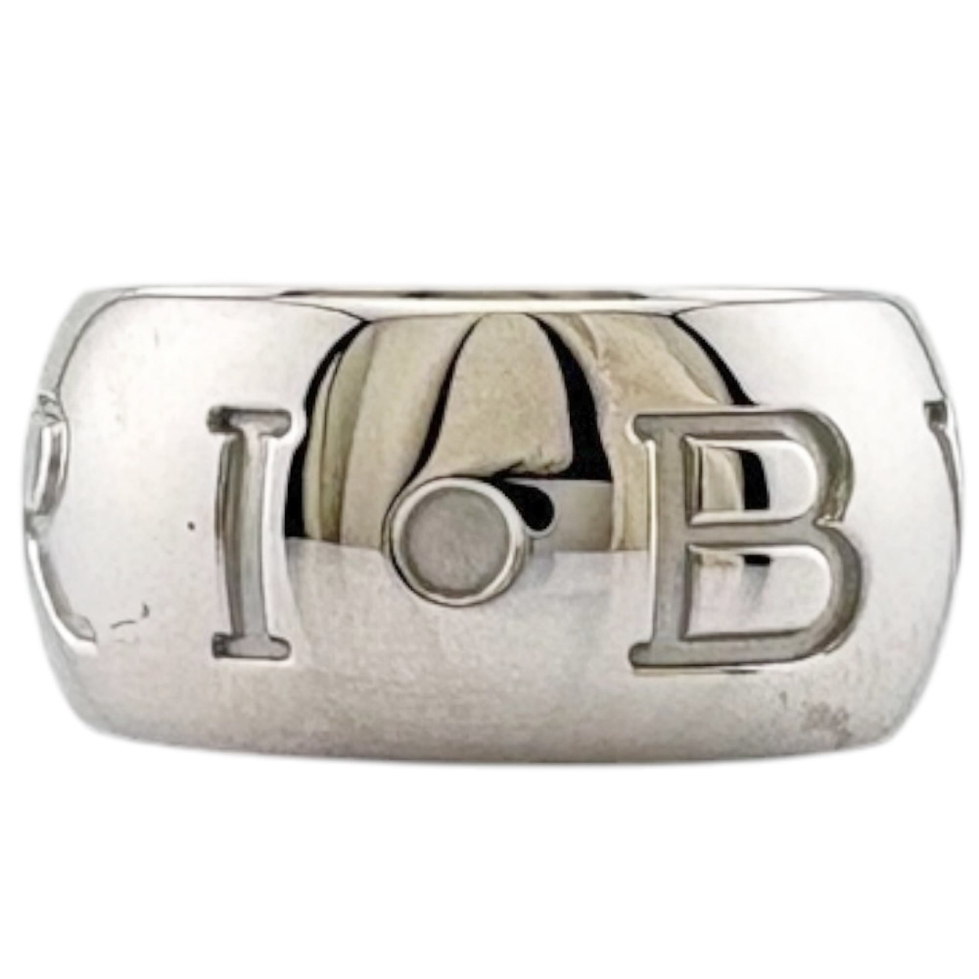 Bvlgari Silver White Gold (18K) Band Ring (Pre-Owned)