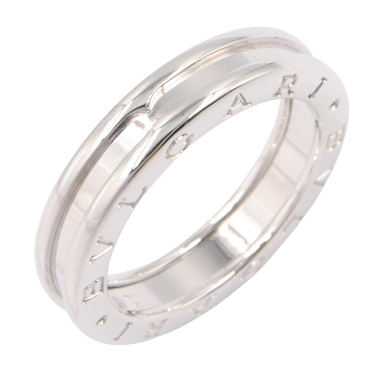 Bvlgari Silver White Gold (18K) Band Ring (Pre-Owned)