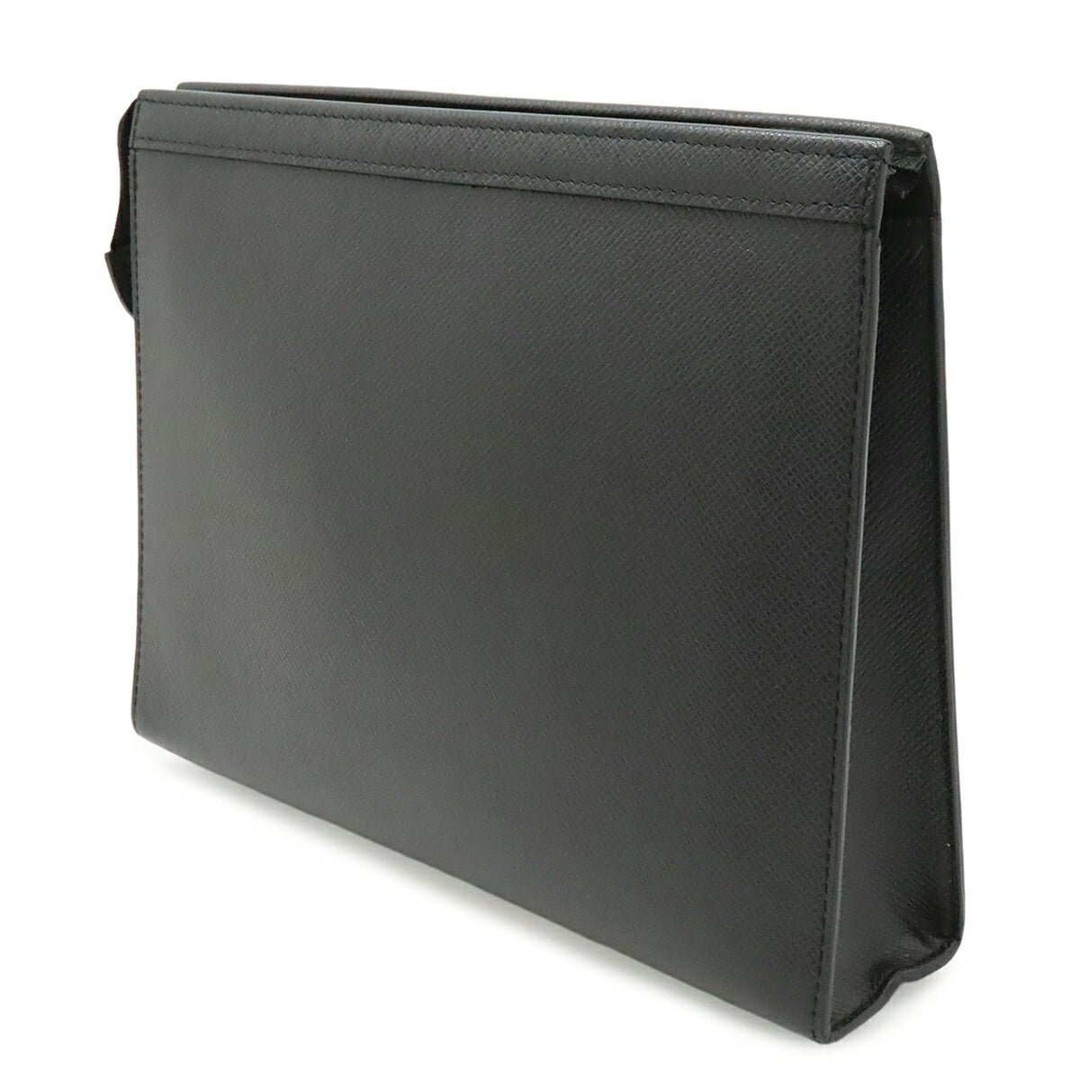 Louis Vuitton Black Noir Taiga Leather Clutch Bag Pochette (Pre-Owned)