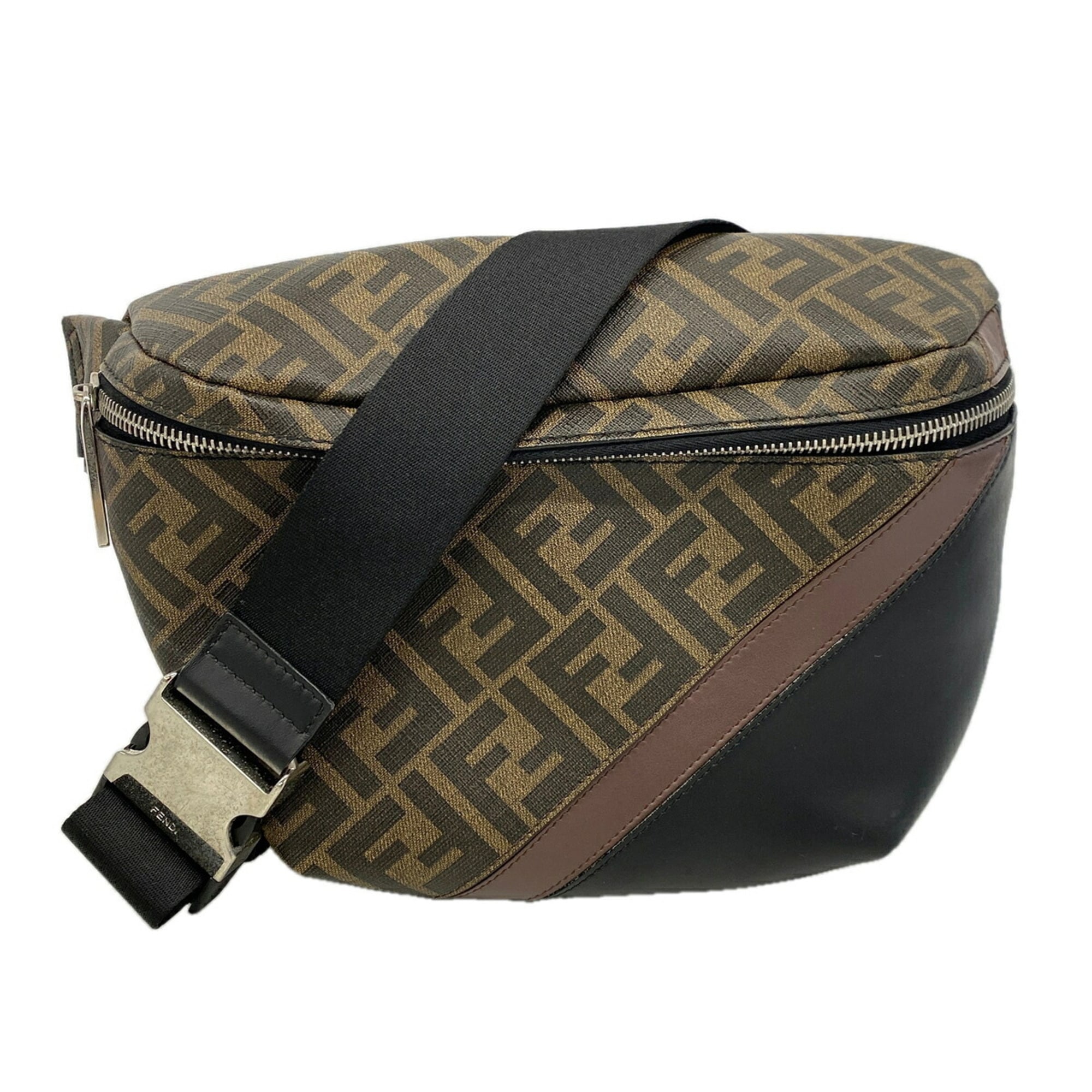 Fendi Brown Pvc Leather Fanny Pack (Pre-Owned)