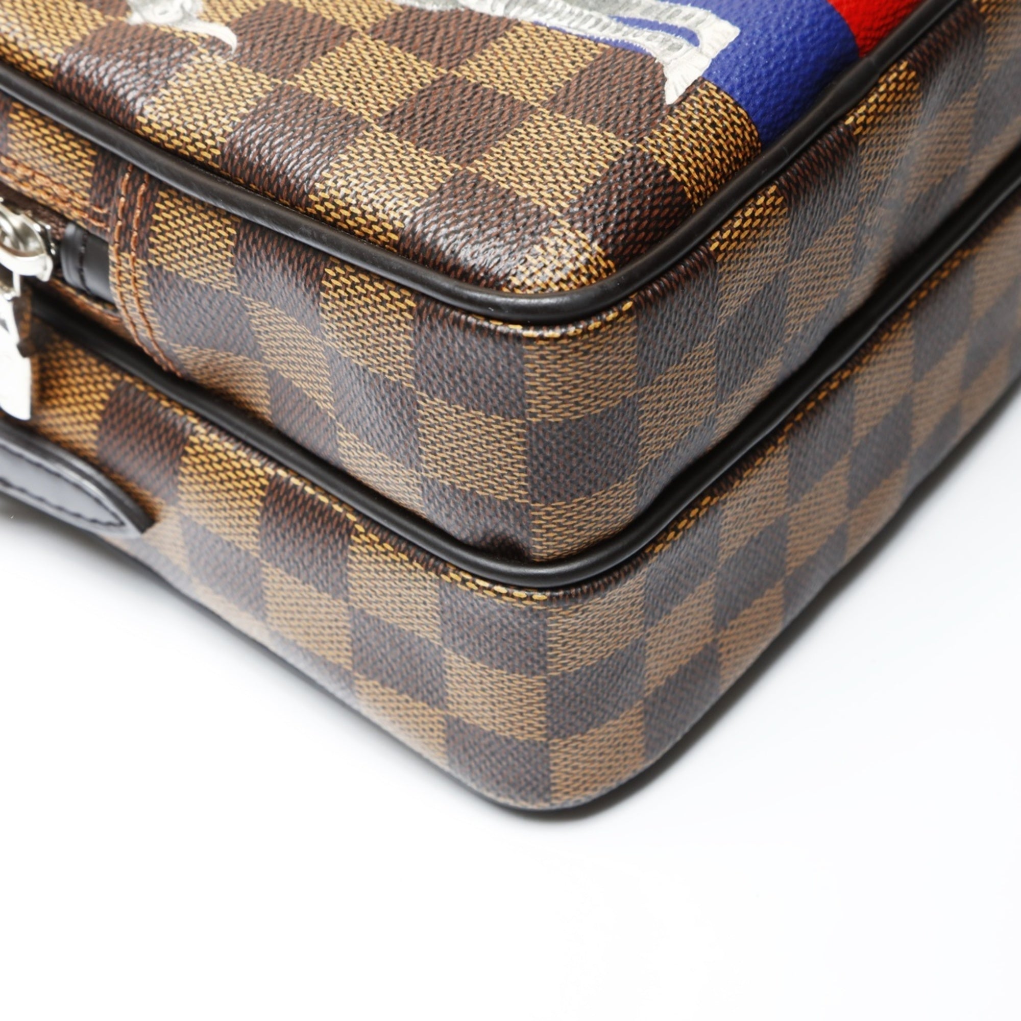 Louis Vuitton Brown Clear Damier Canvas Shoulder Bag (Pre-Owned)