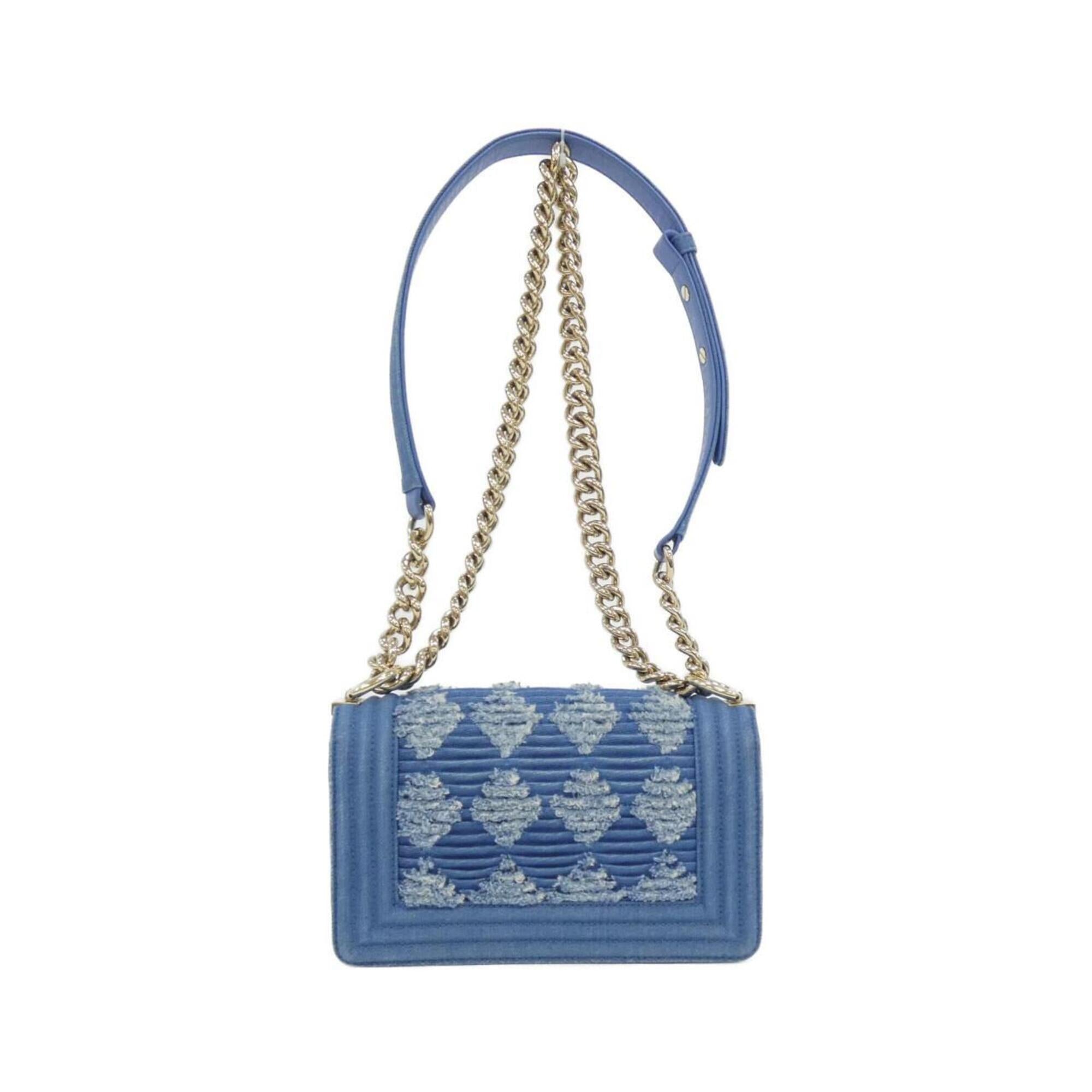 Chanel Blue Denim Shoulder Bag (Pre-Owned)