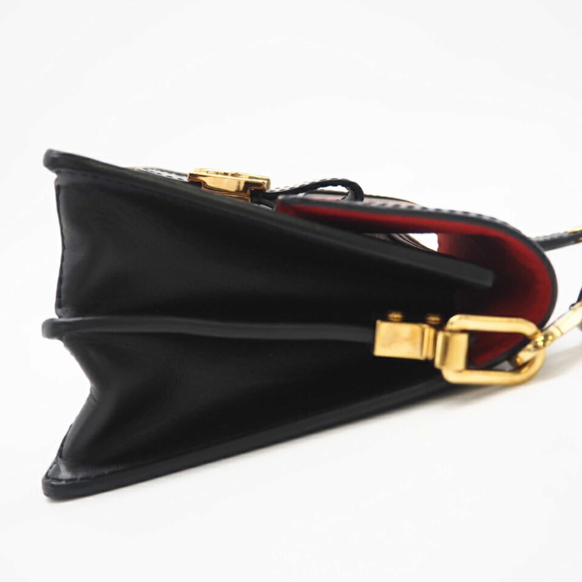 Louis Vuitton Brown Red Color Coated Canvas Shoulder Bag (Pre-Owned)