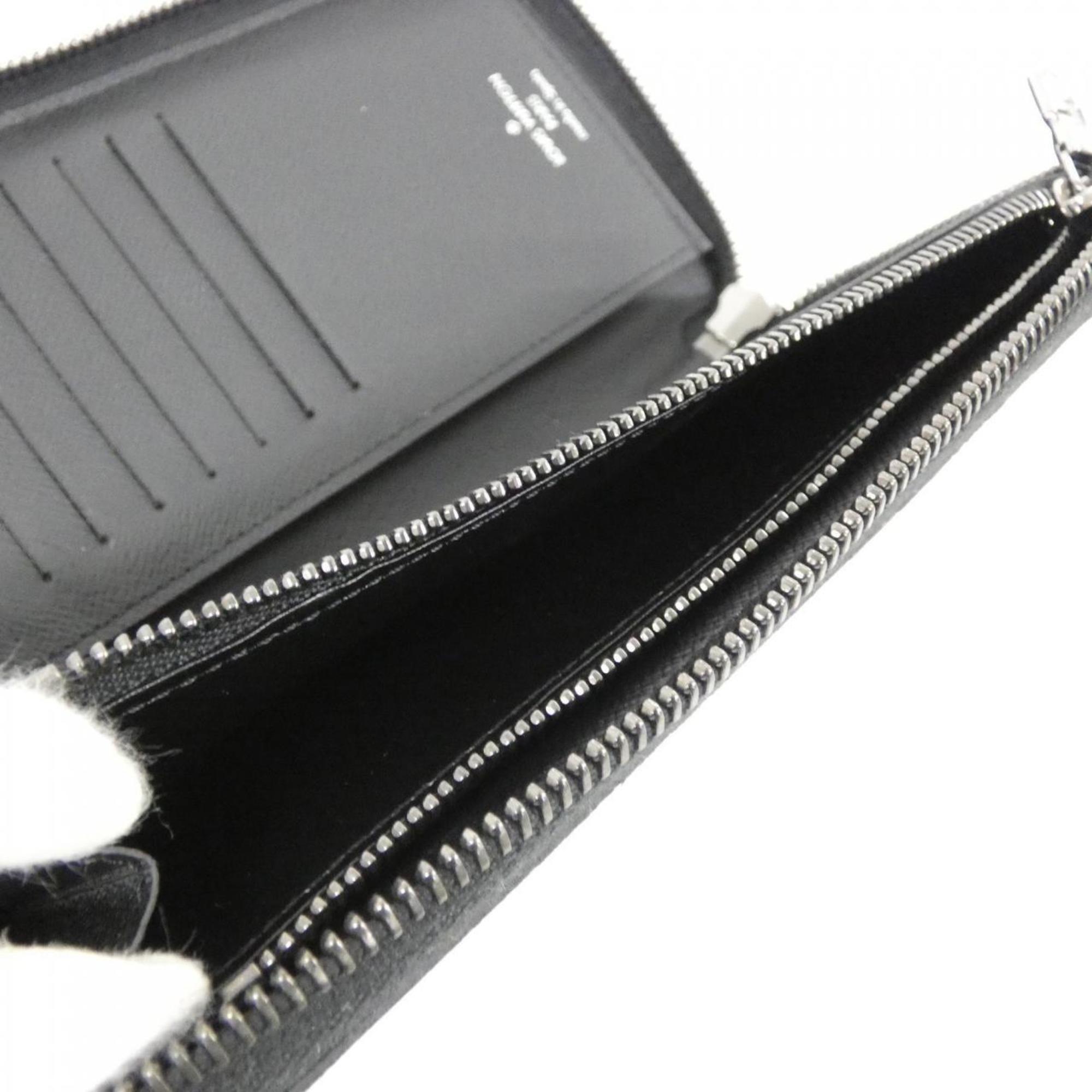 Louis Vuitton Black Coated Canvas Long Wallet (Bi-Fold) (Pre-Owned)