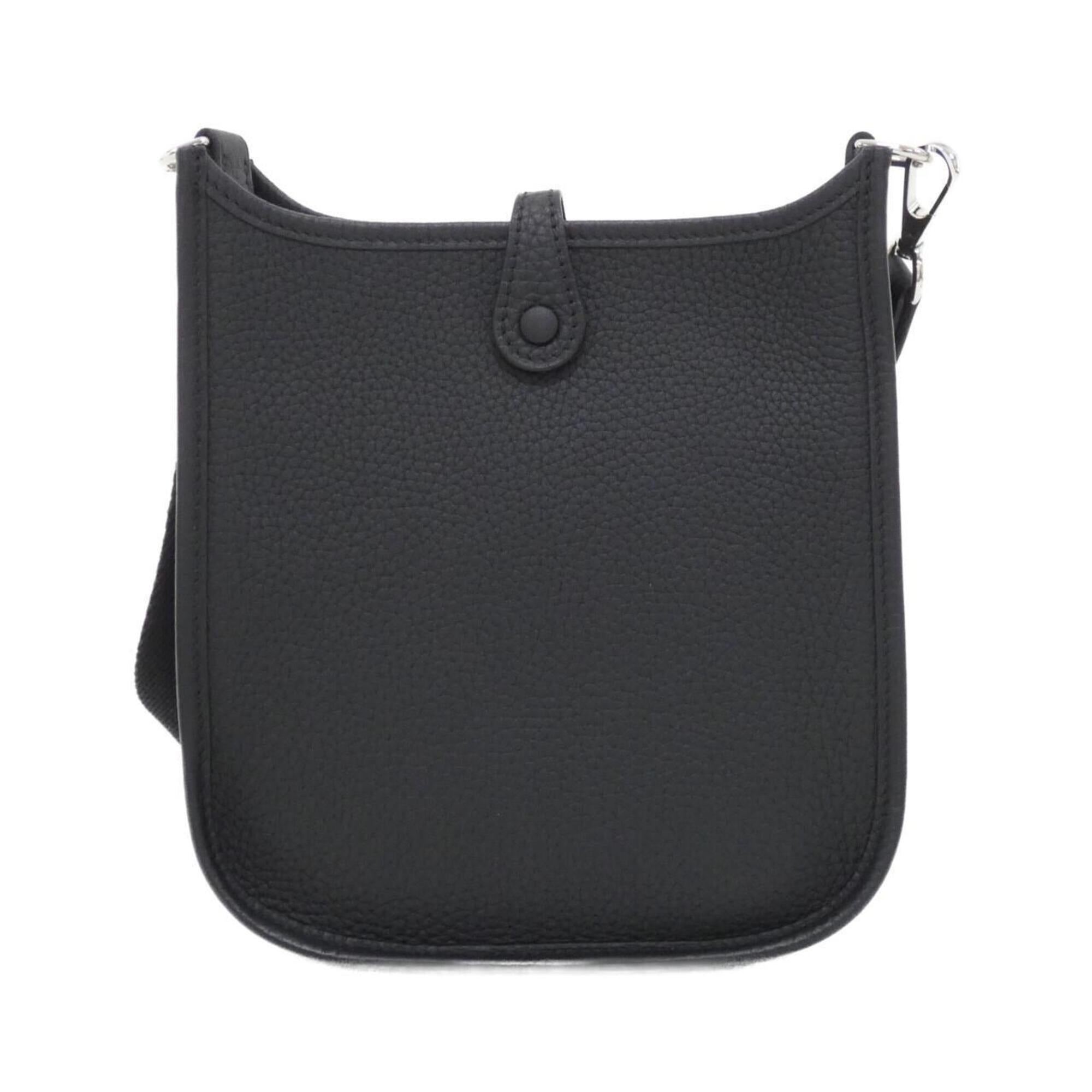 Hermes Black Taurillon Clemence Leather Shoulder Bag (Pre-Owned)