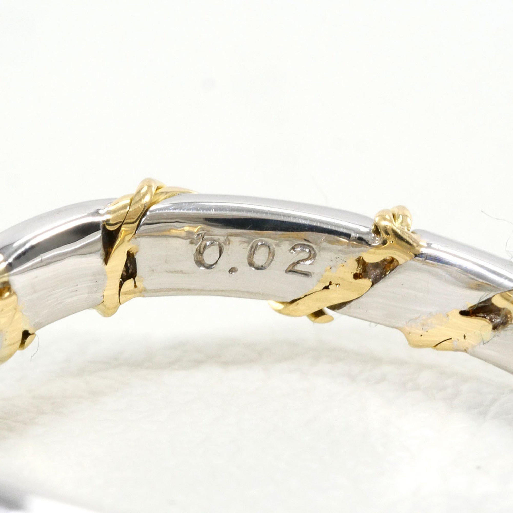 Unbranded Platinum Yellow Gold Yellow Gold (18K) Platinum 900 Band Ring (Pre-Owned)