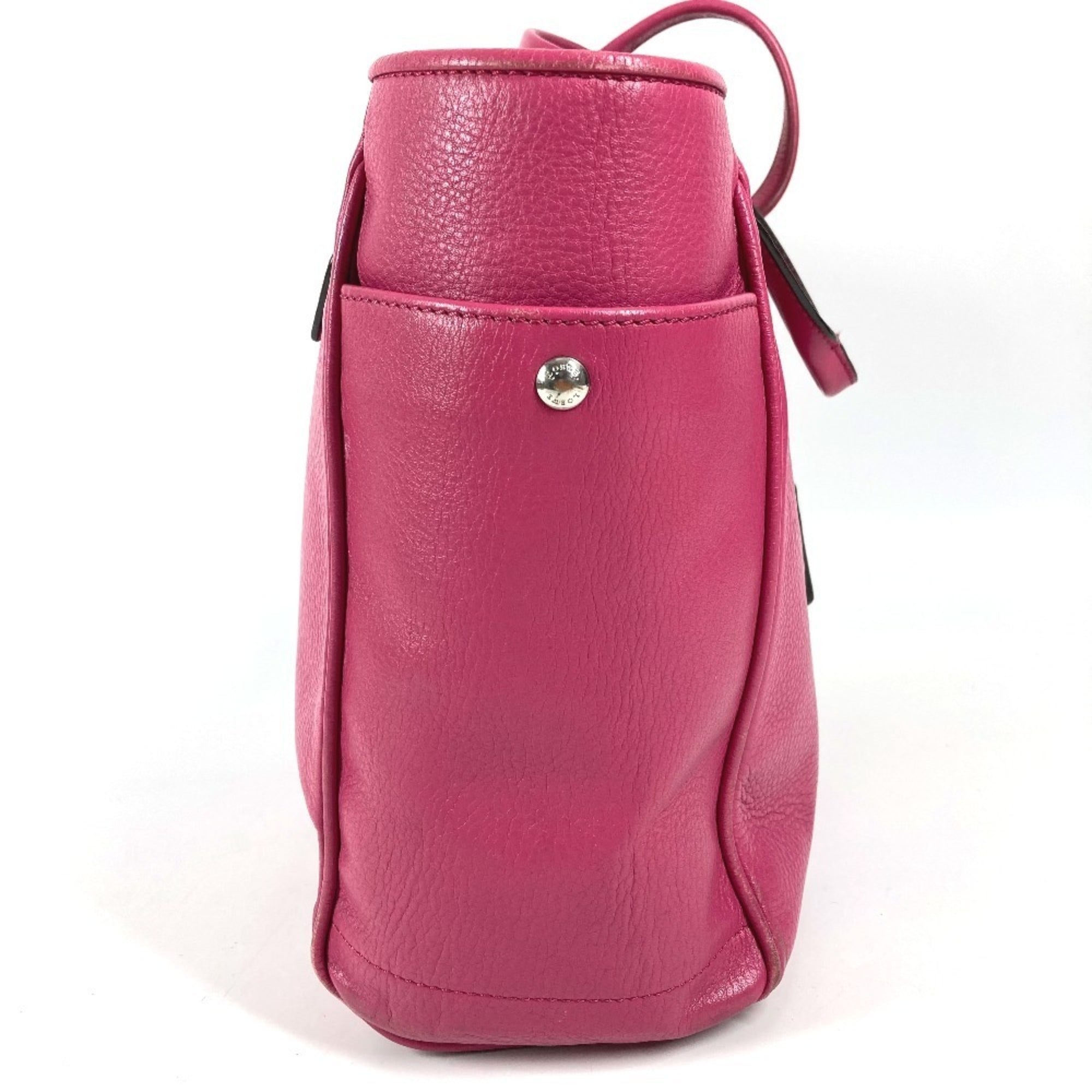 Loewe Pink Leather Shoulder Bag Tote Bag (Pre-Owned)