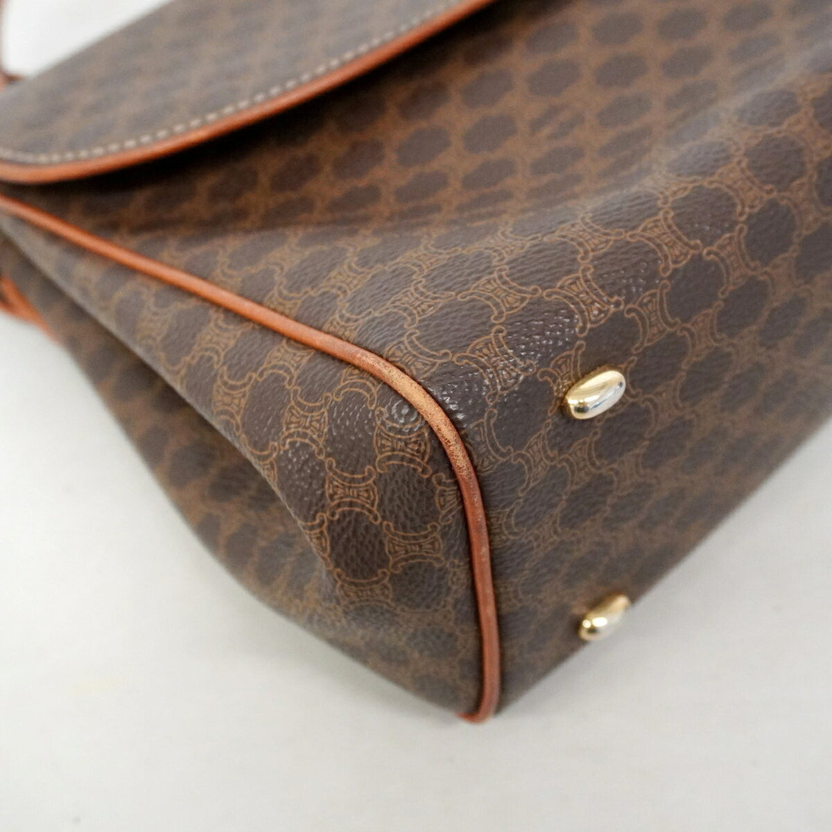 Celine Brown Pvc Handbag (Pre-Owned)