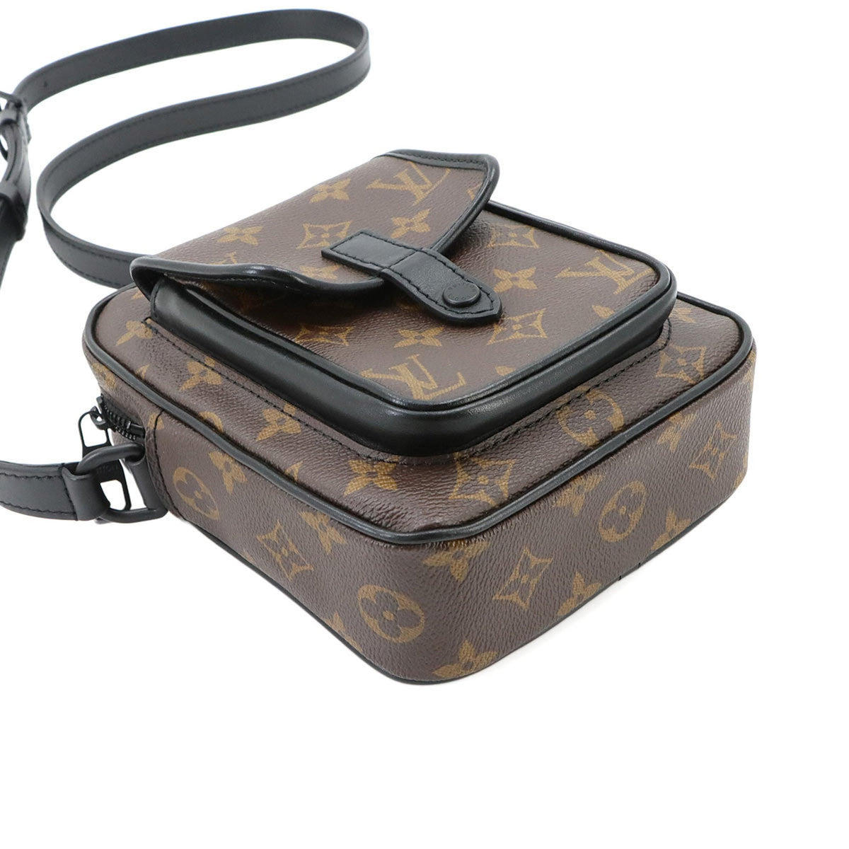 Louis Vuitton Monogram Macassar Canvas Leather Handbag Shoulder Bag (Pre-Owned)