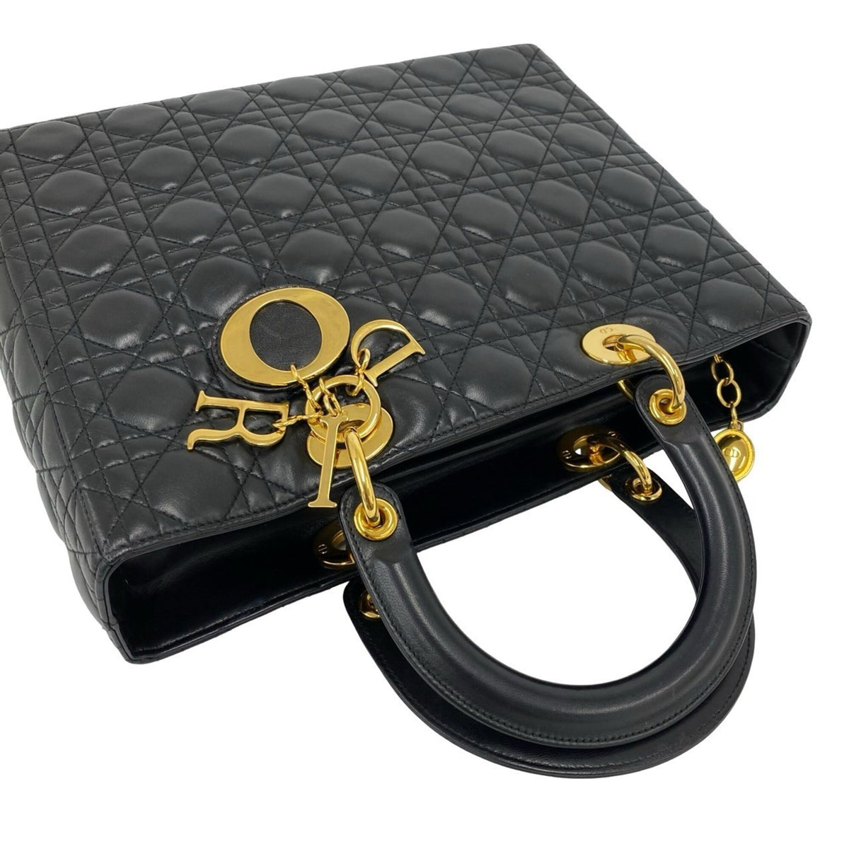 Christian Dior Black Leather Handbag (Pre-Owned)