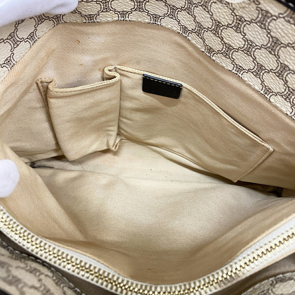 Celine Ivory Pvc Handbag (Pre-Owned)