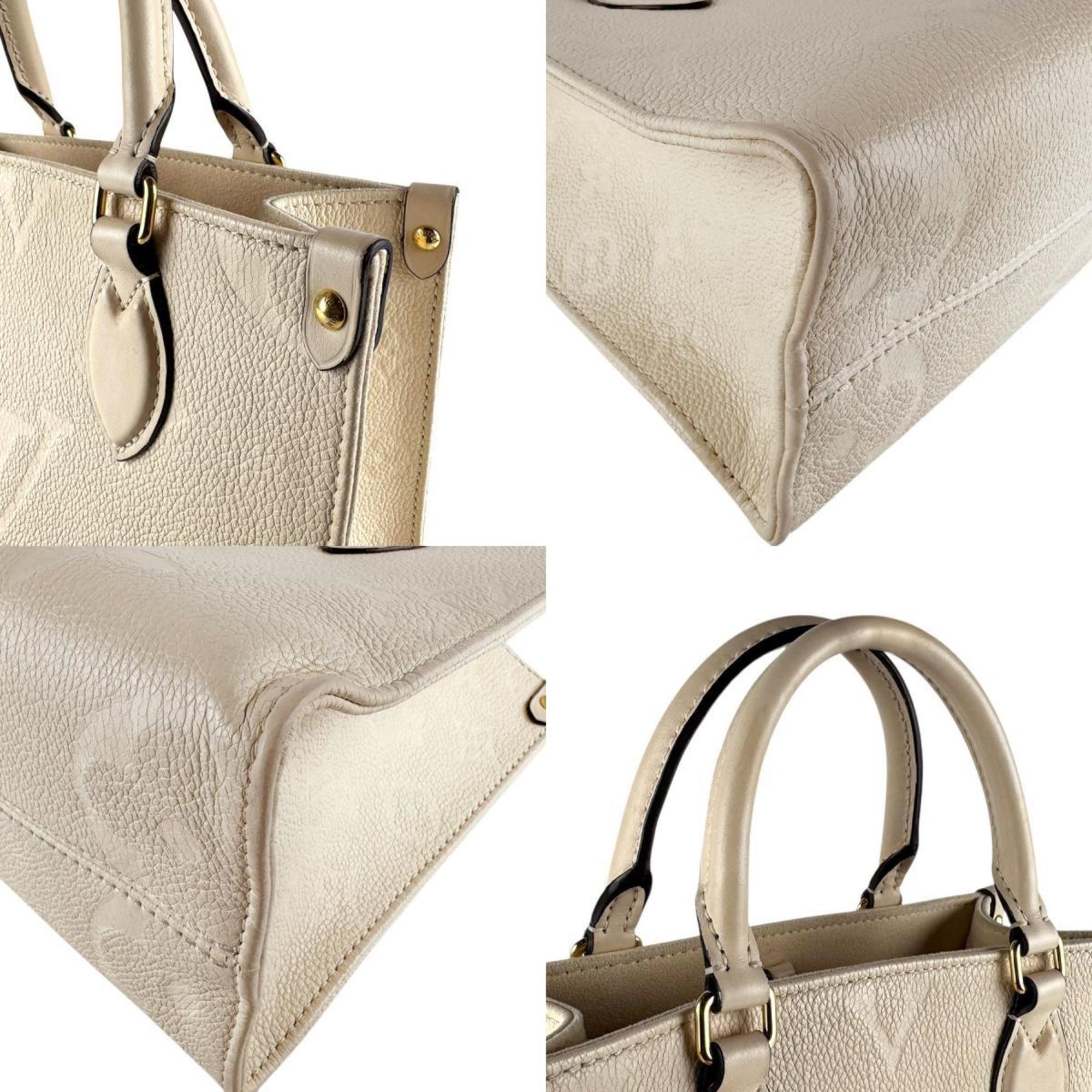 Louis Vuitton Cream Monogram Empreinte Handbag Shoulder Bag (Pre-Owned)