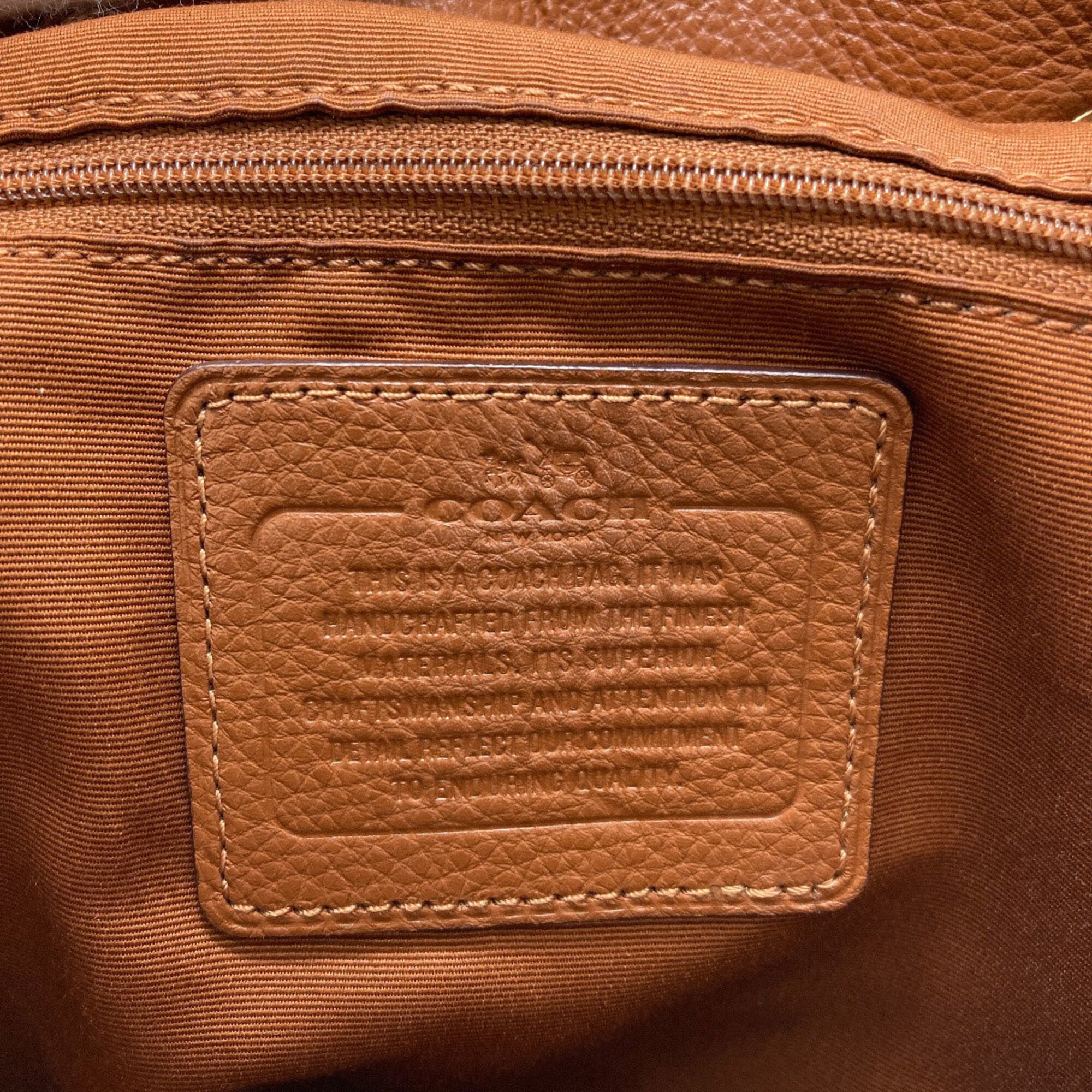 Coach Brown Leather Backpack (Pre-Owned)