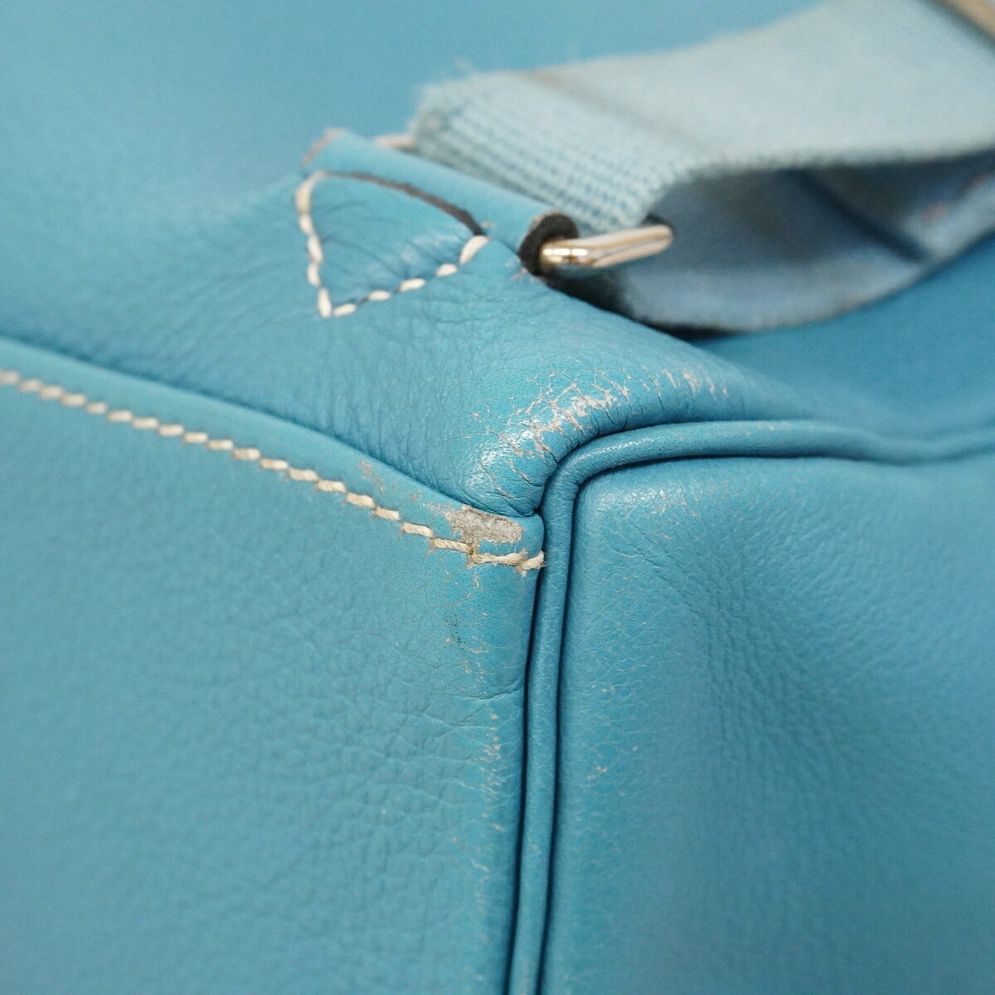 Hermes Blue Jean Ardennes Leather Backpack (Pre-Owned)