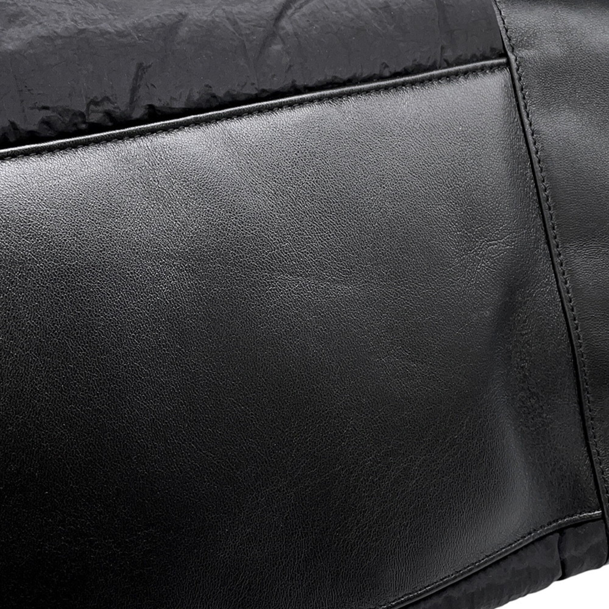 Yves Saint Laurent Sac De Jour Black Nylon Leather Handbag Tote Bag (Pre-Owned)