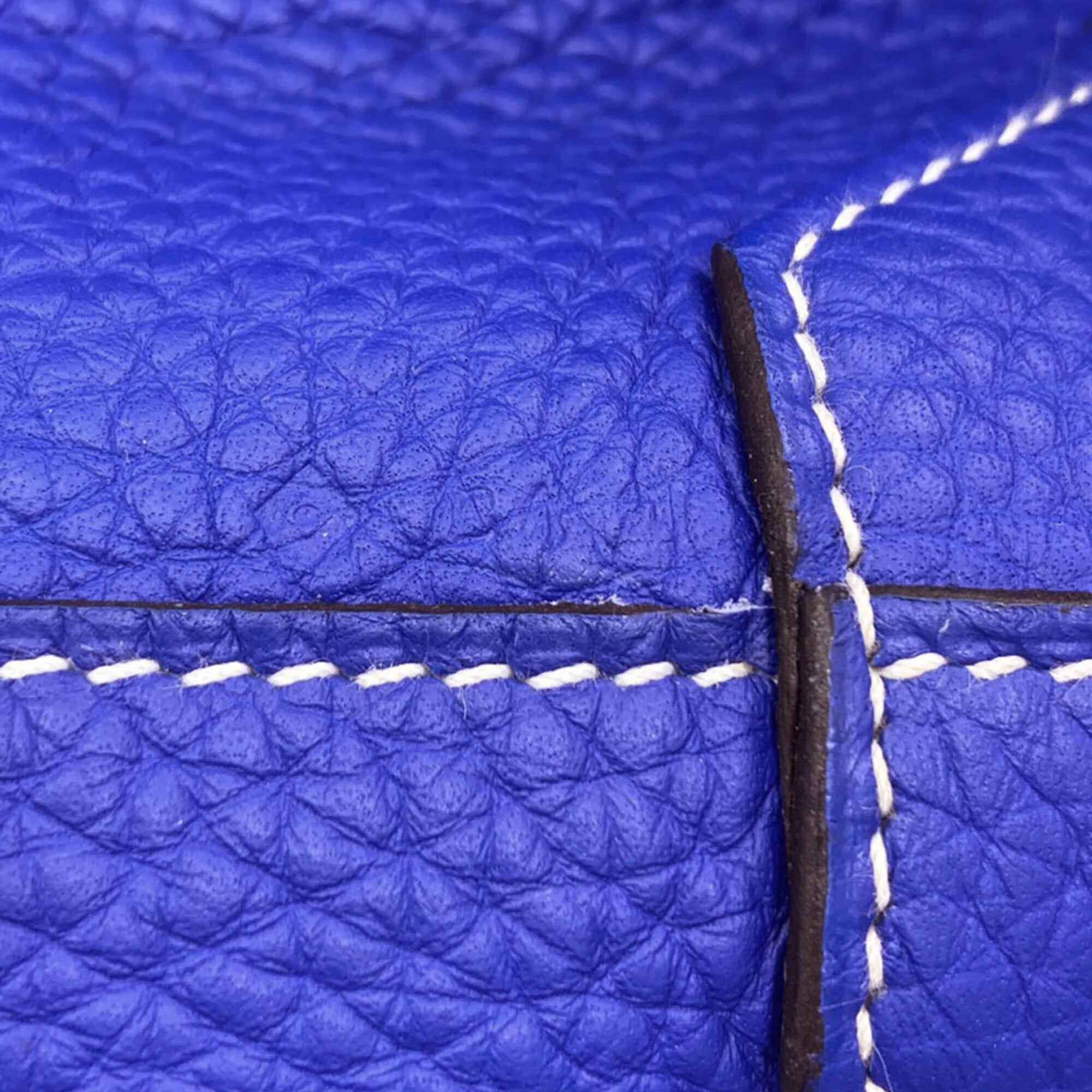 Hermes Blue Gray Leather Tote Bag (Pre-Owned)