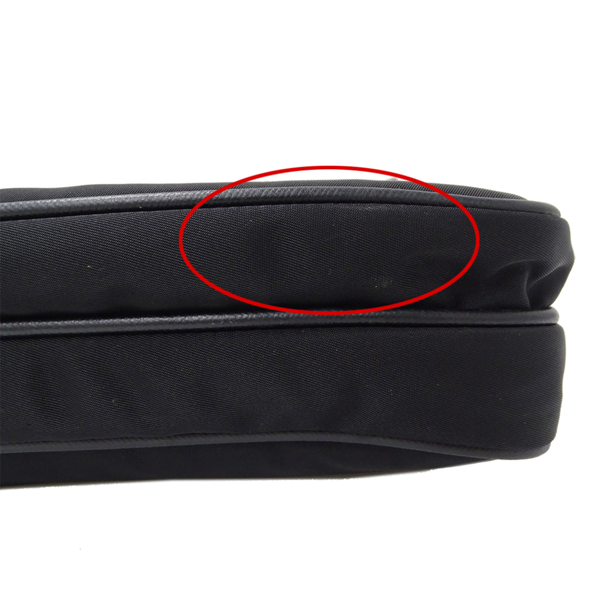 Prada Black Nylon Handbag Shoulder Bag (Pre-Owned)