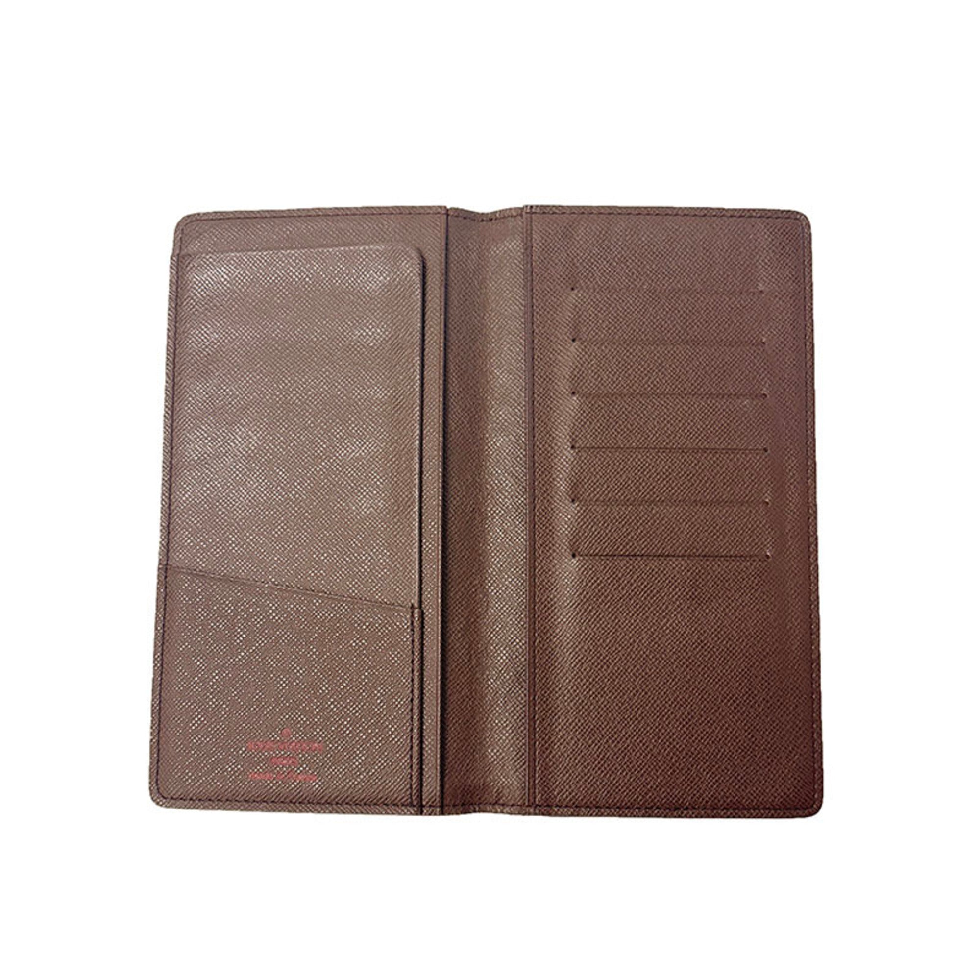 Louis Vuitton Brown Pvc Leather Long Wallet (Bi-Fold) (Pre-Owned)