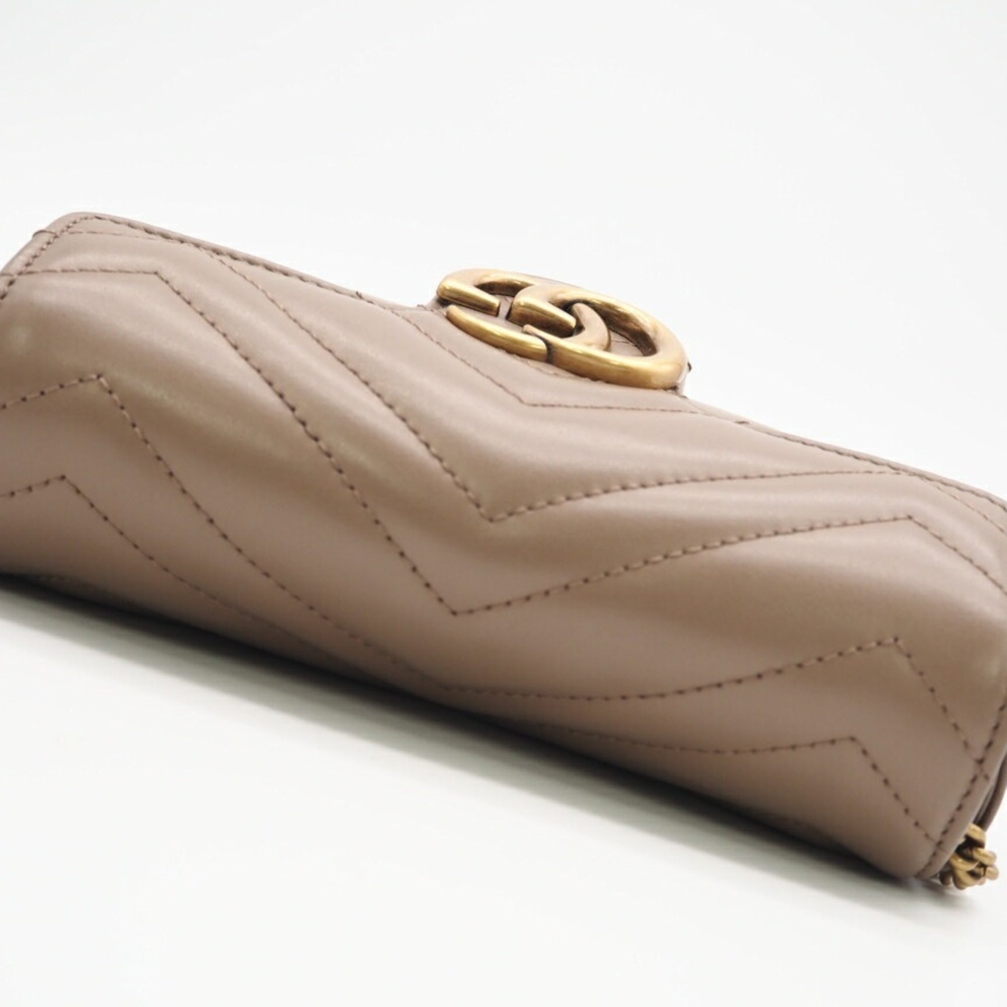 Gucci Beige Leather Shoulder Bag (Pre-Owned)