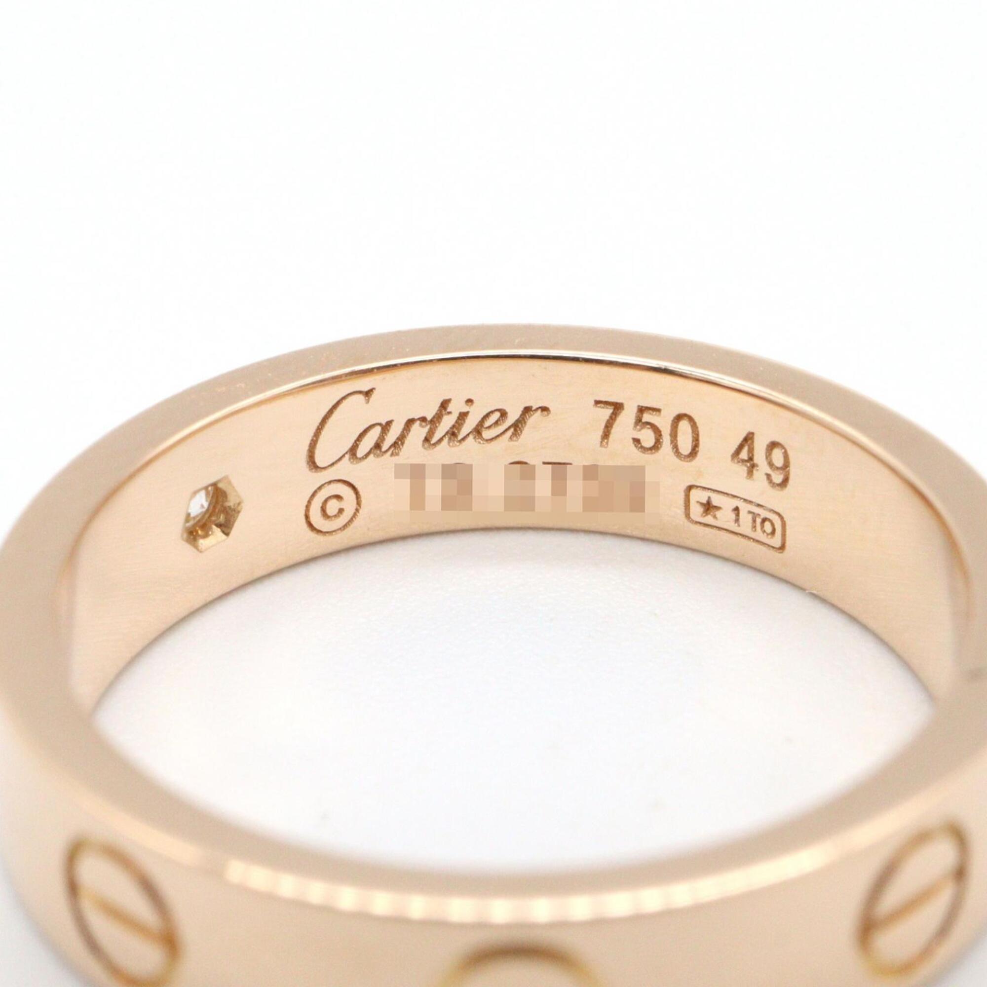 Cartier Gold Clear Pink Gold (18K) Band Ring (Pre-Owned)
