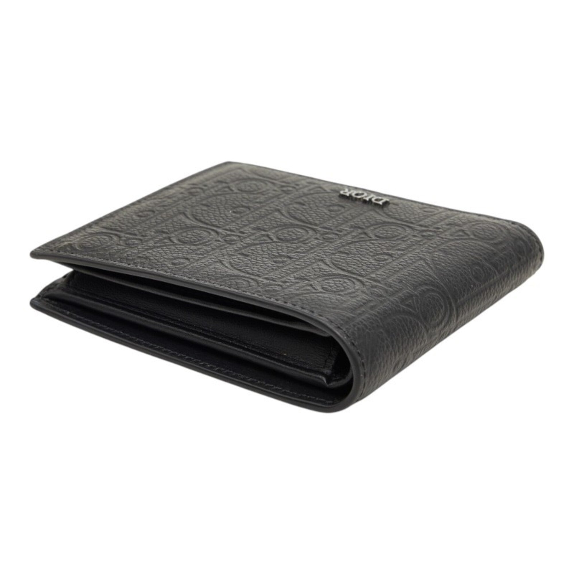 Christian Dior Black Leather Wallet (Bi-Fold) (Pre-Owned)