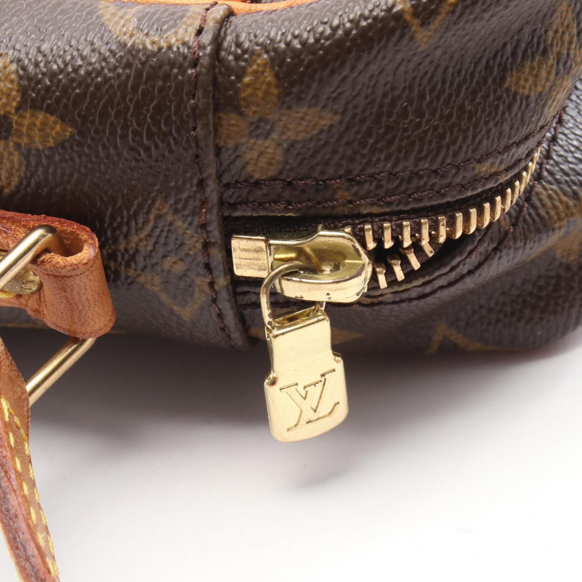 Louis Vuitton Brown Monogram Coated Canvas Leather Shoulder Bag (Pre-Owned)