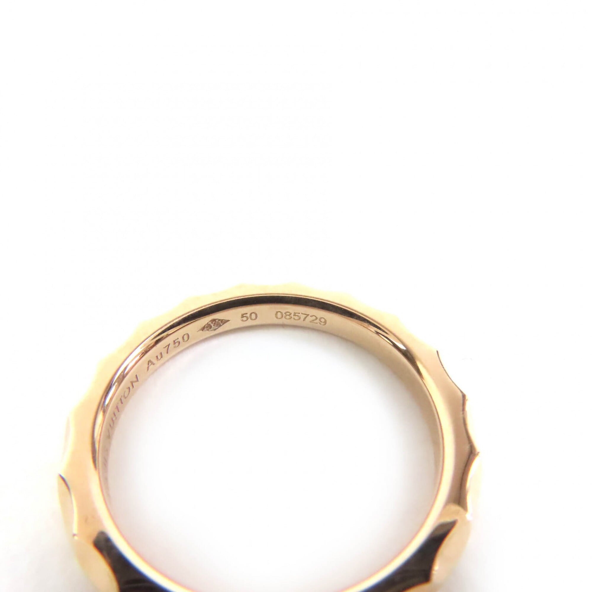 Louis Vuitton Pink Gold Pink Gold (18K) Band Ring (Pre-Owned)