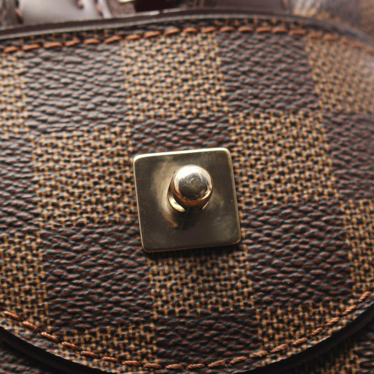 Louis Vuitton Brown Damier Canvas Coated Canvas Handbag (Pre-Owned)