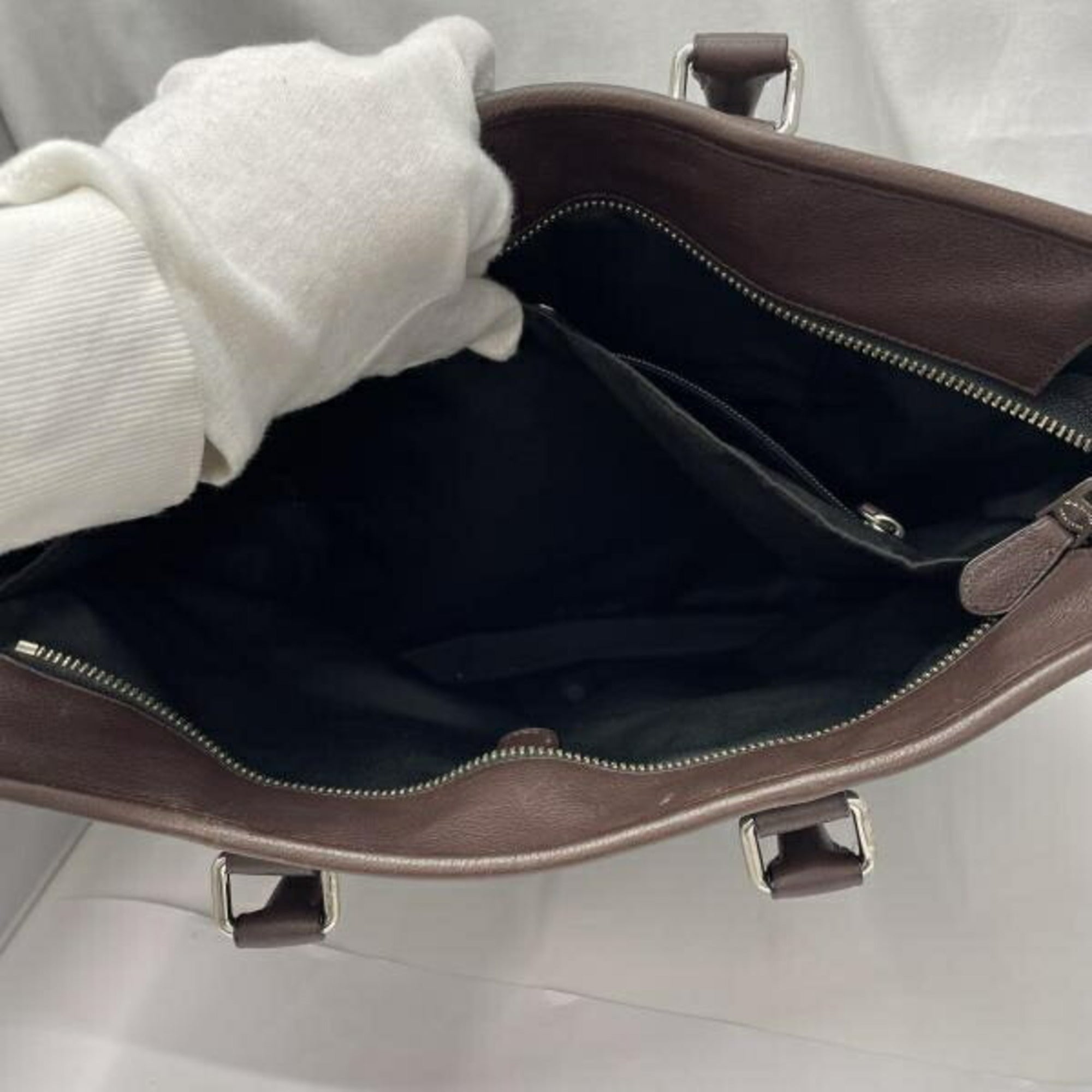 Coach Black Blue Brown Leather (Pre-Owned)