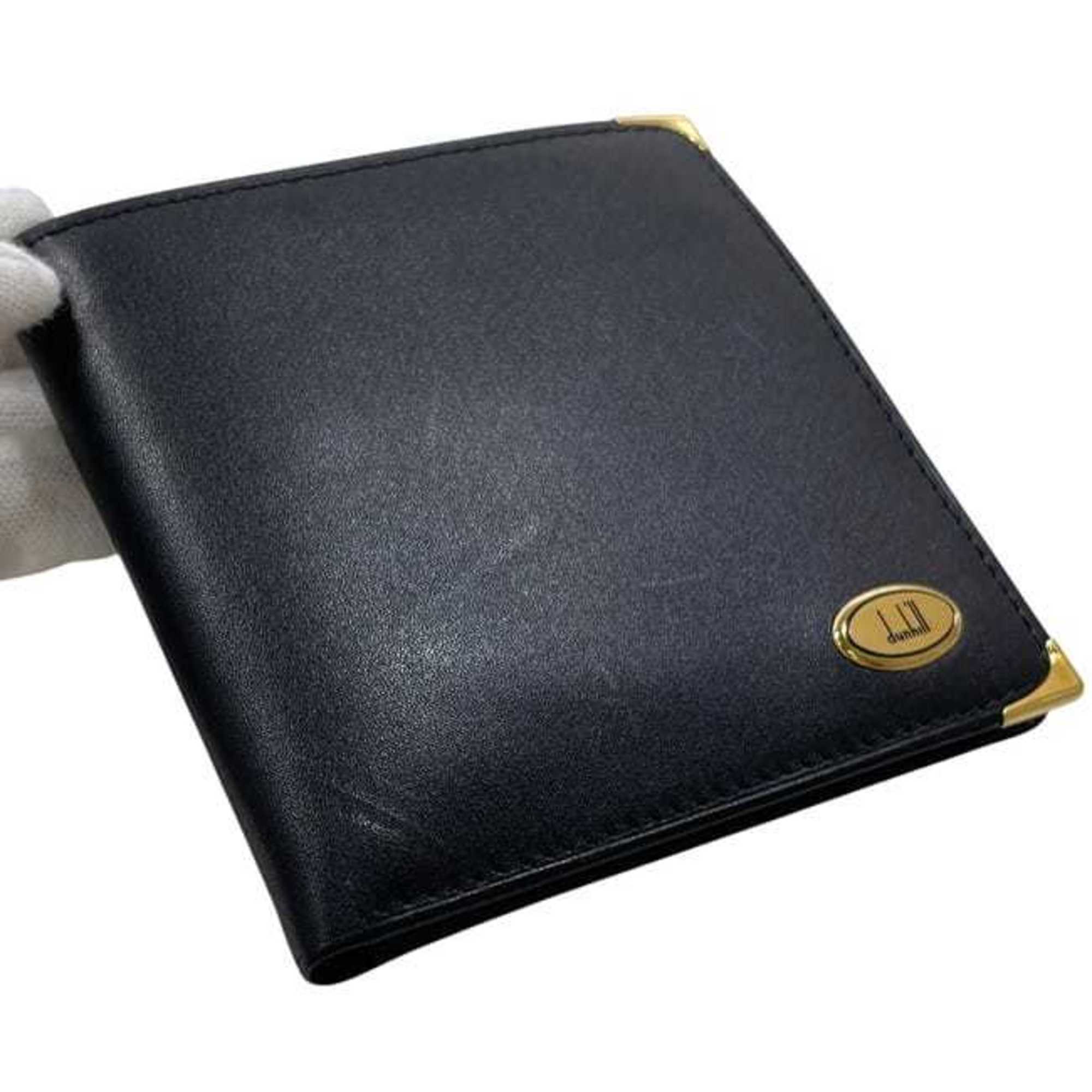 Dunhill Black Leather Wallet (Bi-Fold) (Pre-Owned)