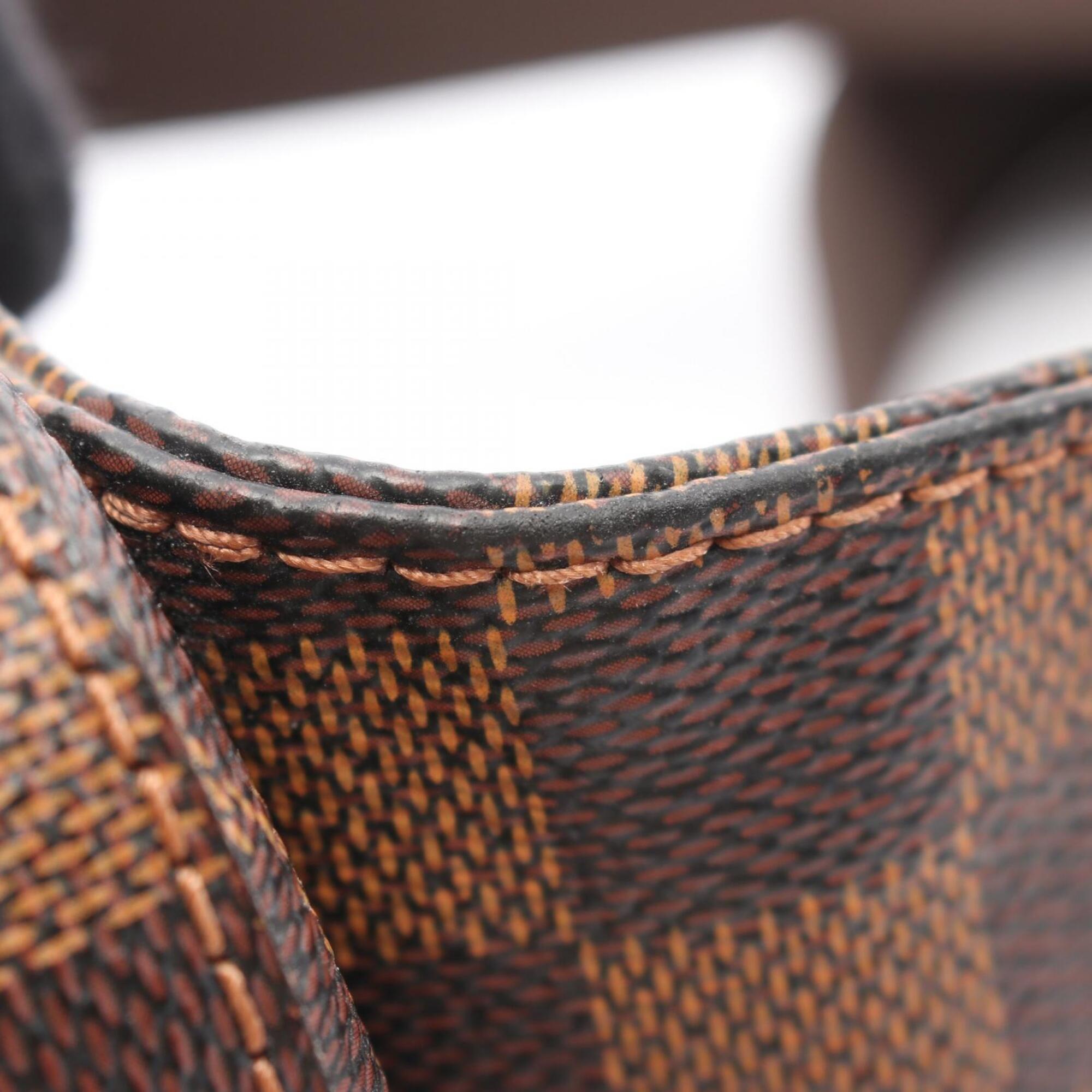 Louis Vuitton Brown Coated Canvas Pvc Damier Canvas Leather Fanny Pack Handbag (Pre-Owned)
