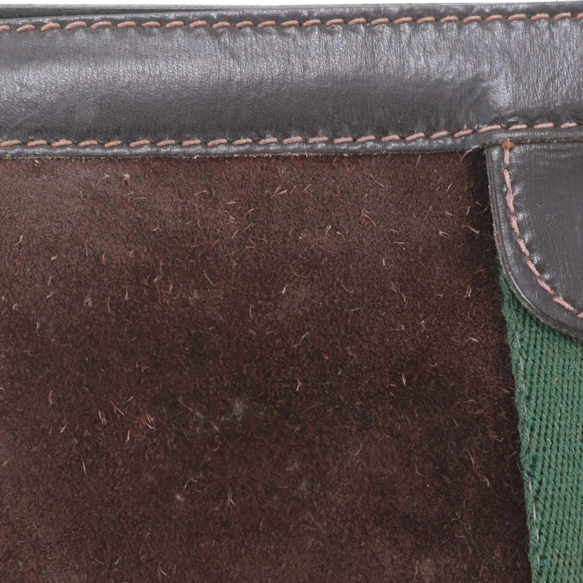 Gucci Brown Leather Handbag Pouch (Pre-Owned)