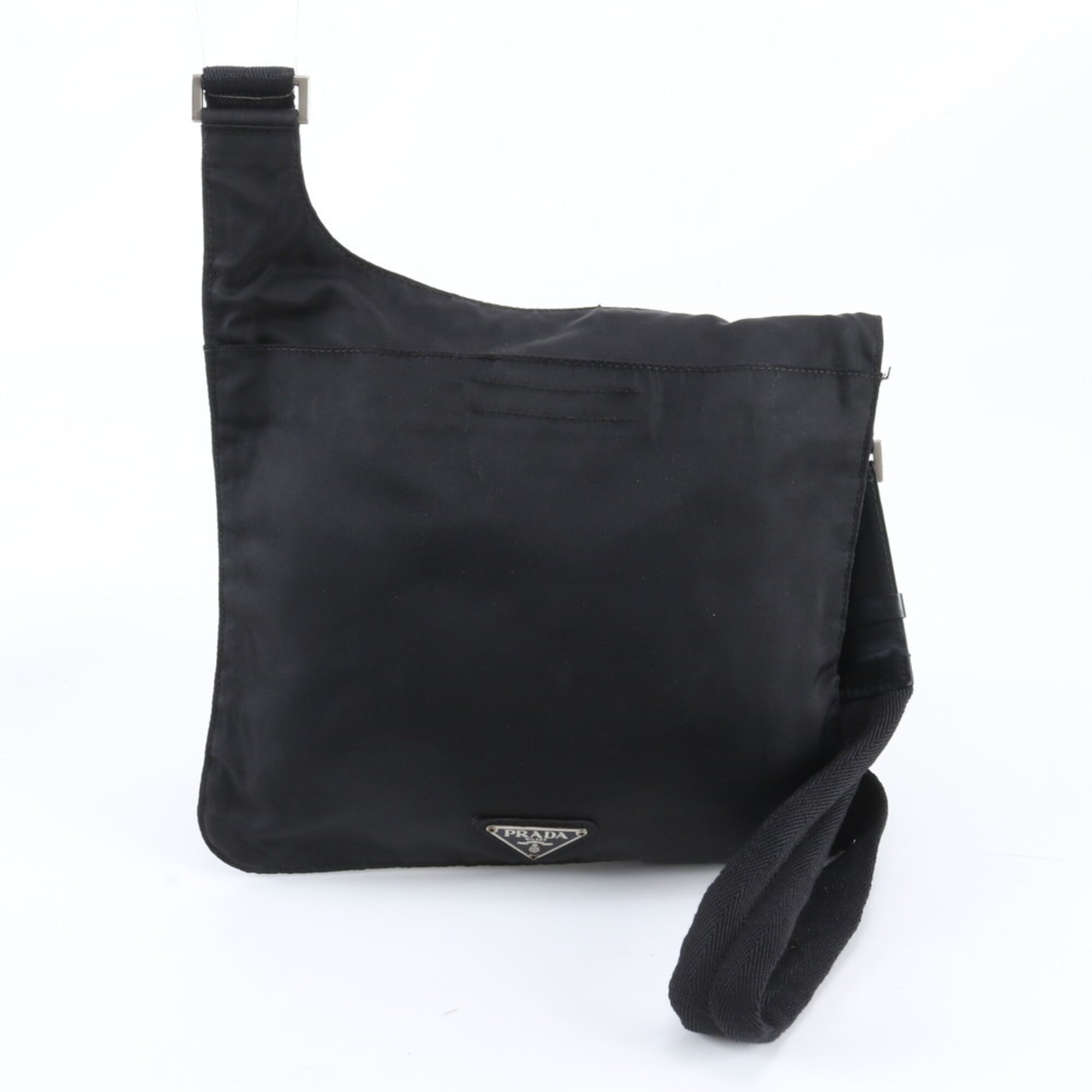 Prada Black Nylon Leather Shoulder Bag (Pre-Owned)