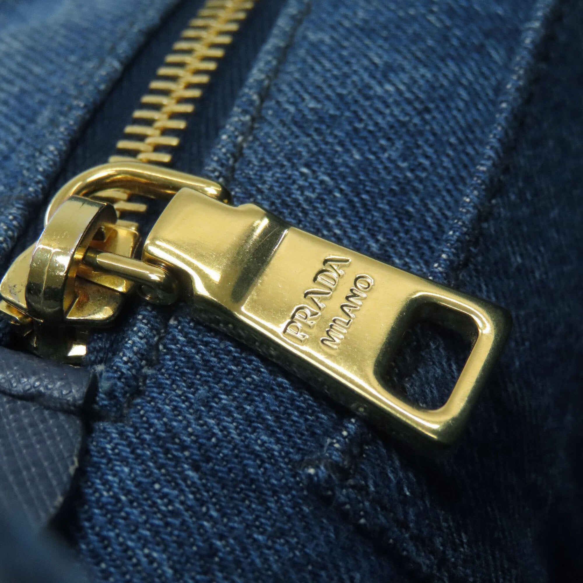 Prada Blue Denim Handbag (Pre-Owned)