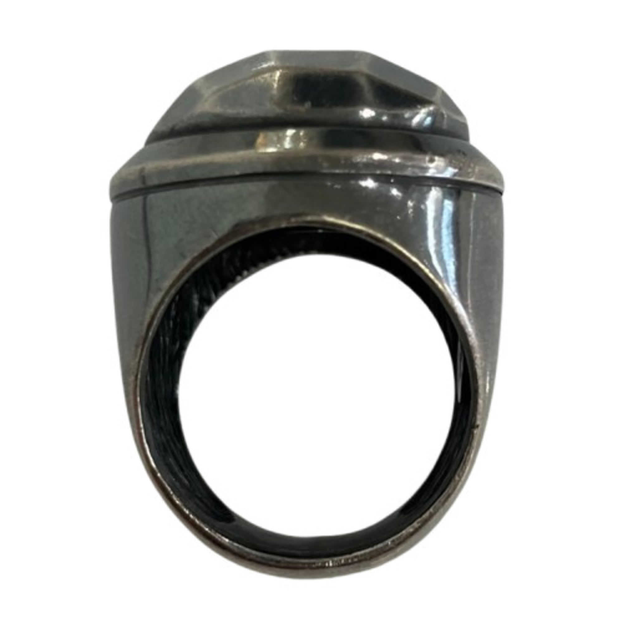 Bottega Veneta Silver Silver 925 Band Ring (Pre-Owned)