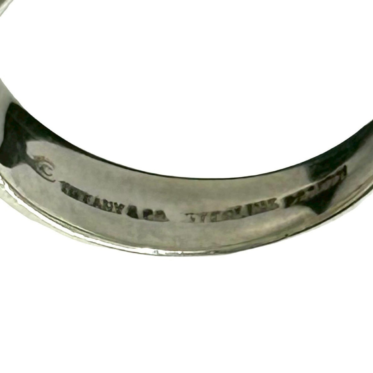 Tiffany Silver Silver 925 Band Ring (Pre-Owned)