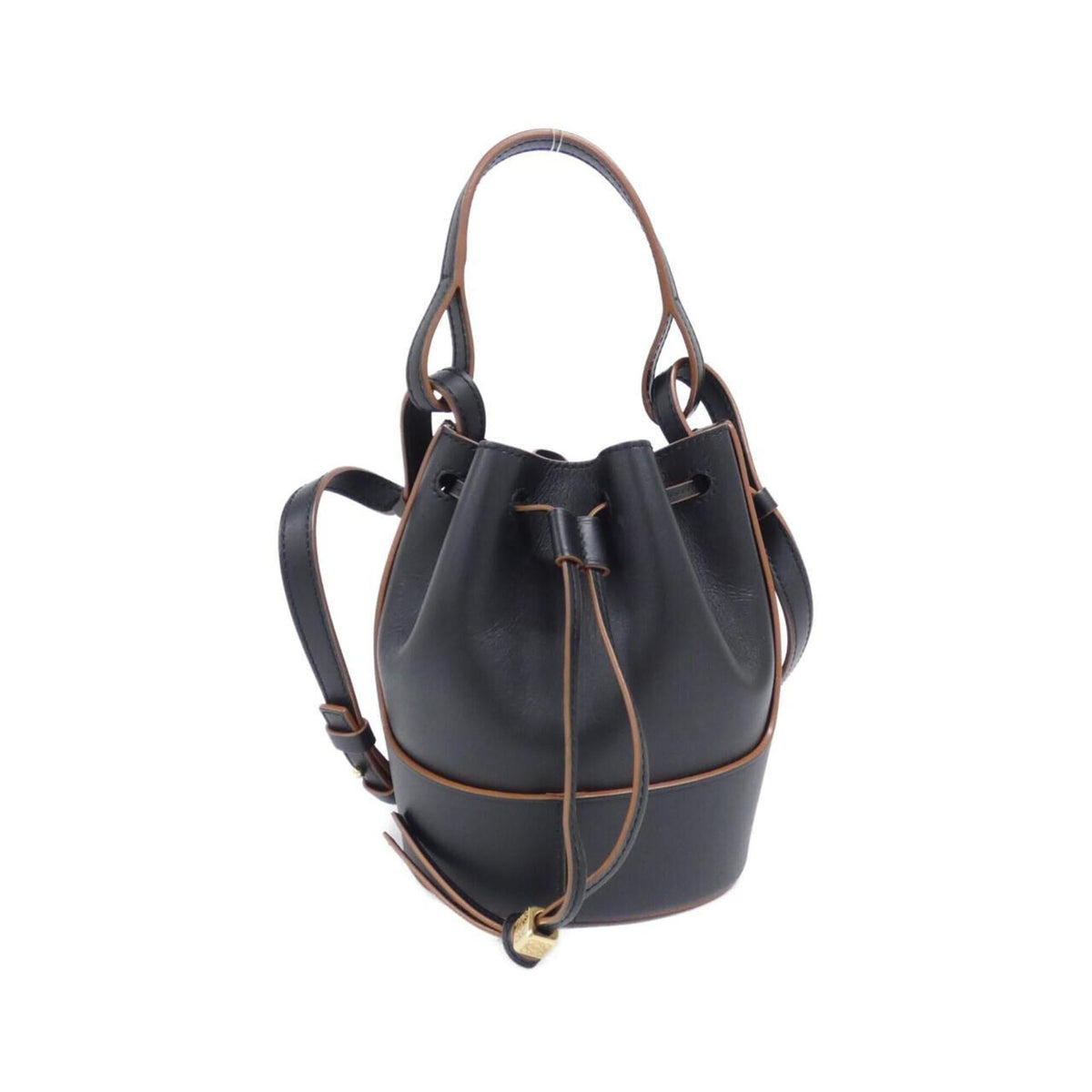 Loewe Black Leather Handbag Shoulder Bag (Pre-Owned)