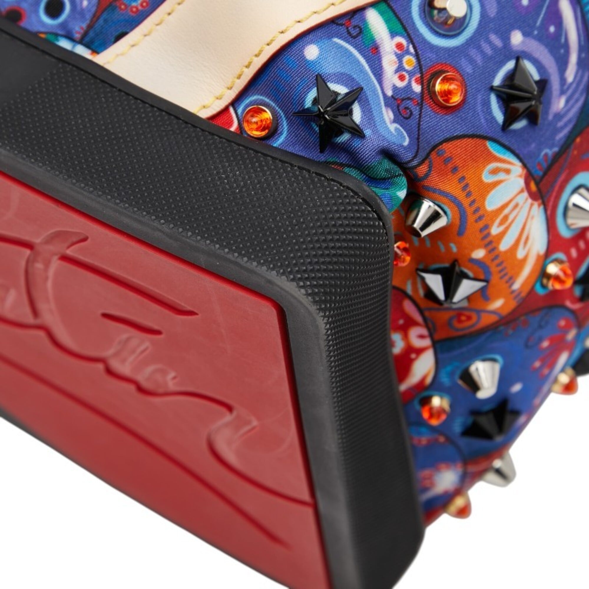 Christian Louboutin Multi-Color Nylon Leather Rubber Backpack (Pre-Owned)