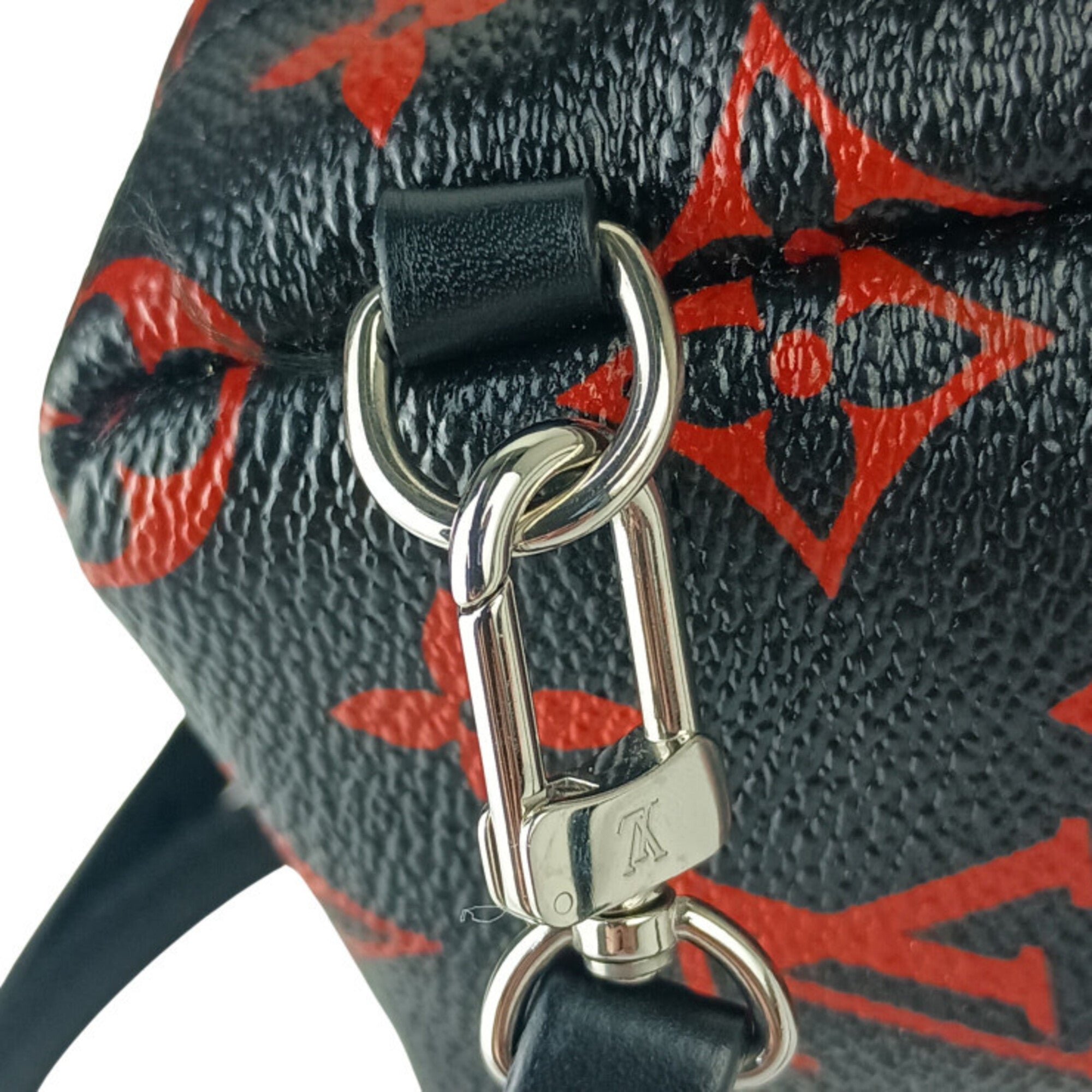 Louis Vuitton Black Red Color Backpack (Pre-Owned)