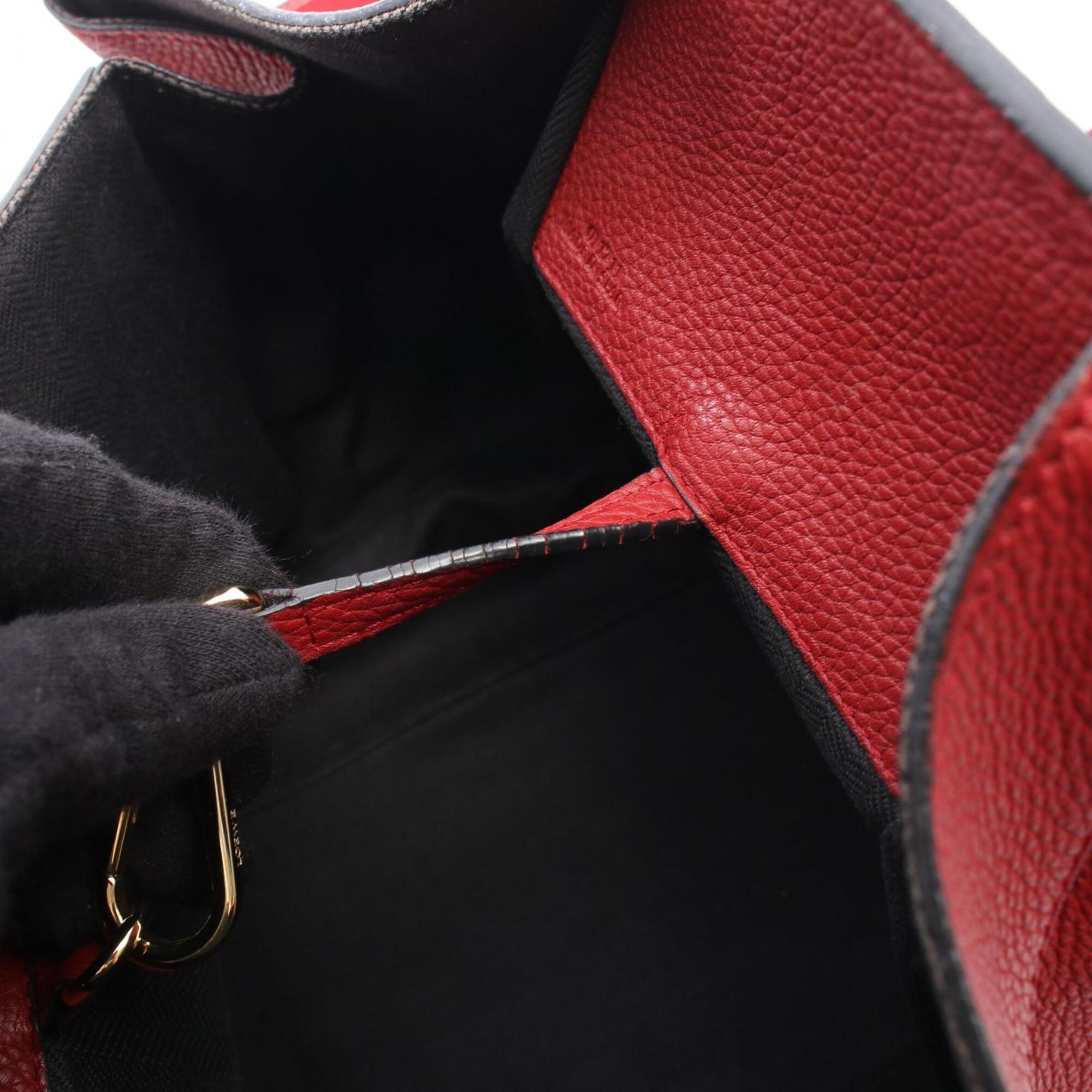 Loewe Hammock Red Color Leather Handbag (Pre-Owned)